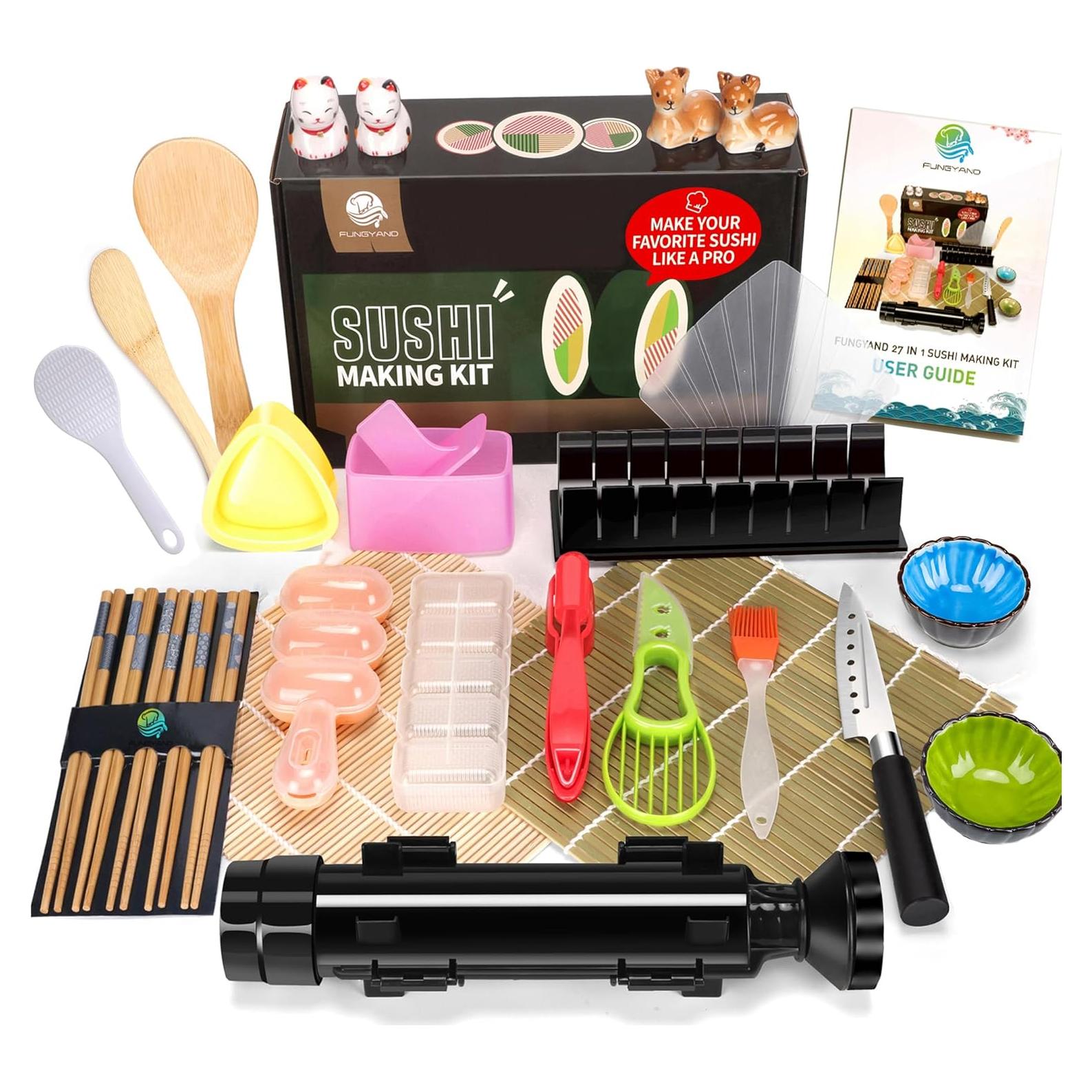 Kit de Hacer Sushi FUNGYAND 27 Piezas Profesional