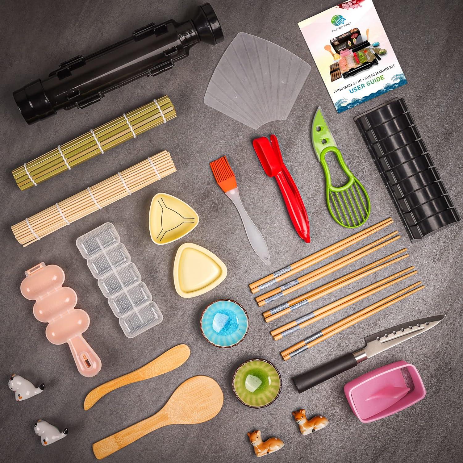 Kit de Hacer Sushi FUNGYAND 27 Piezas Profesional