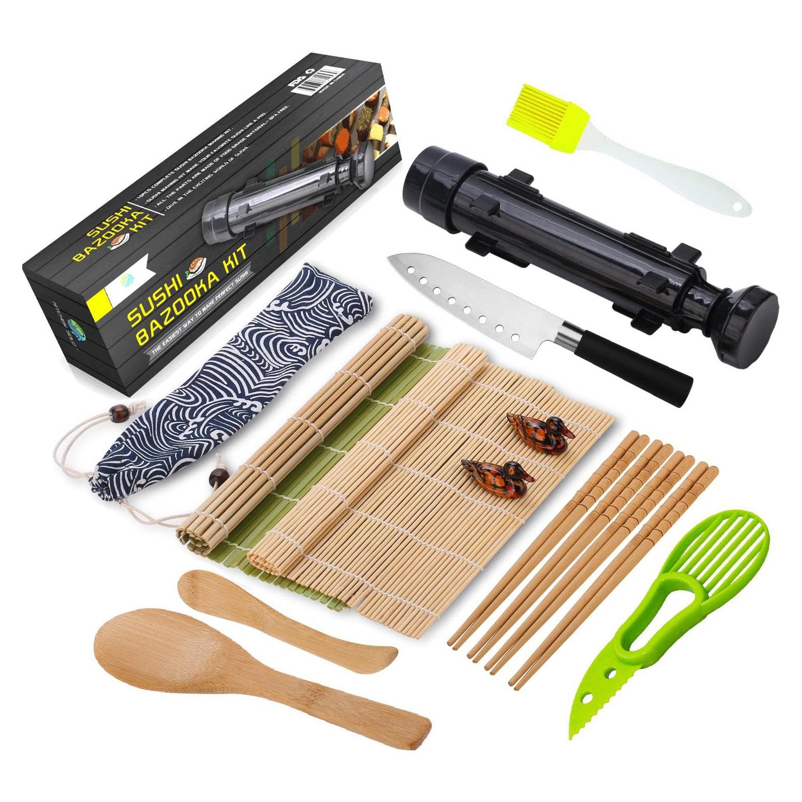 Kit de Hacer Sushi FUNGYAND 15 Piezas con Bazooka y Esteras