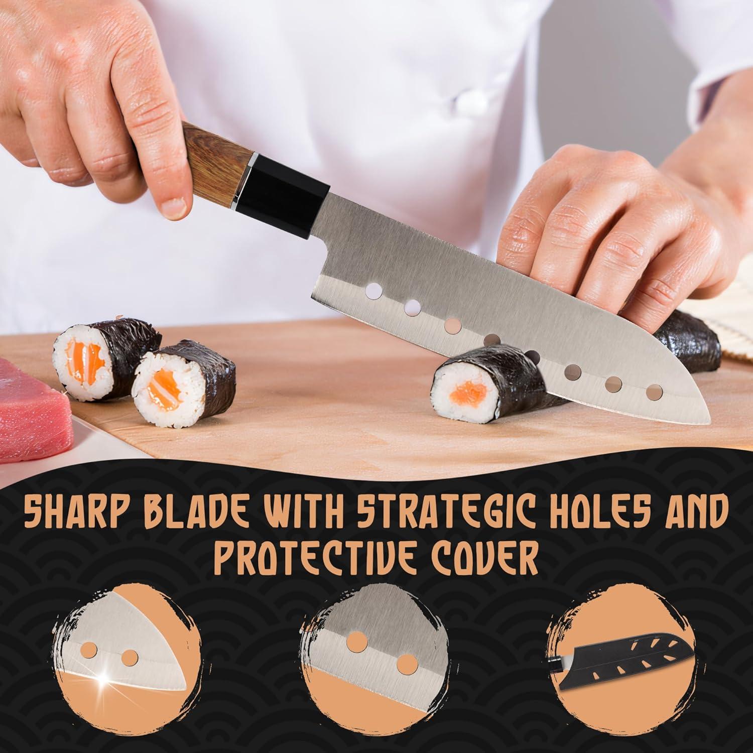 Kit de Hacer Sushi Primely con Bazooka y Estera de Bambú