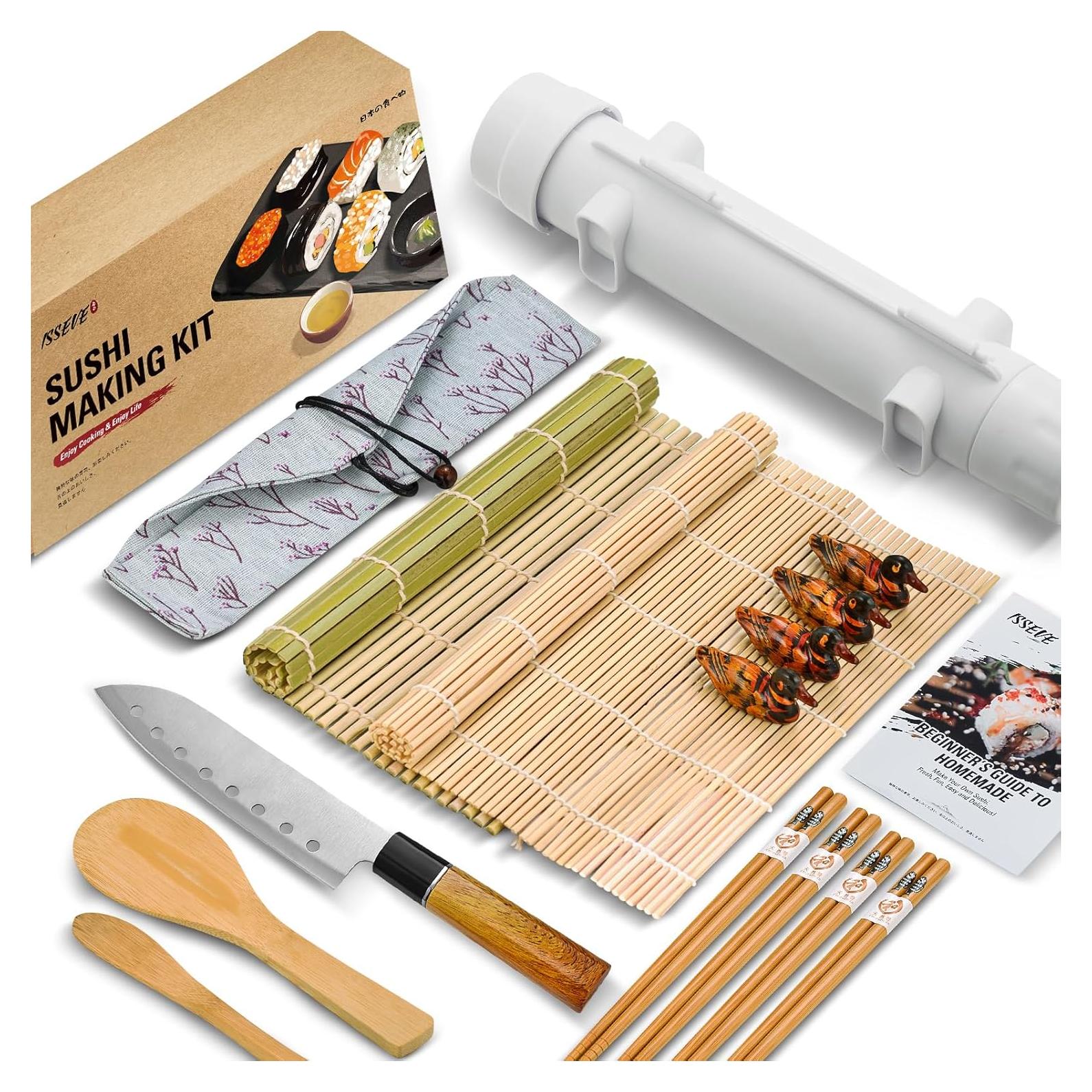 Kit de Hacer Sushi ISSEVE con Bazooka y Utensilios