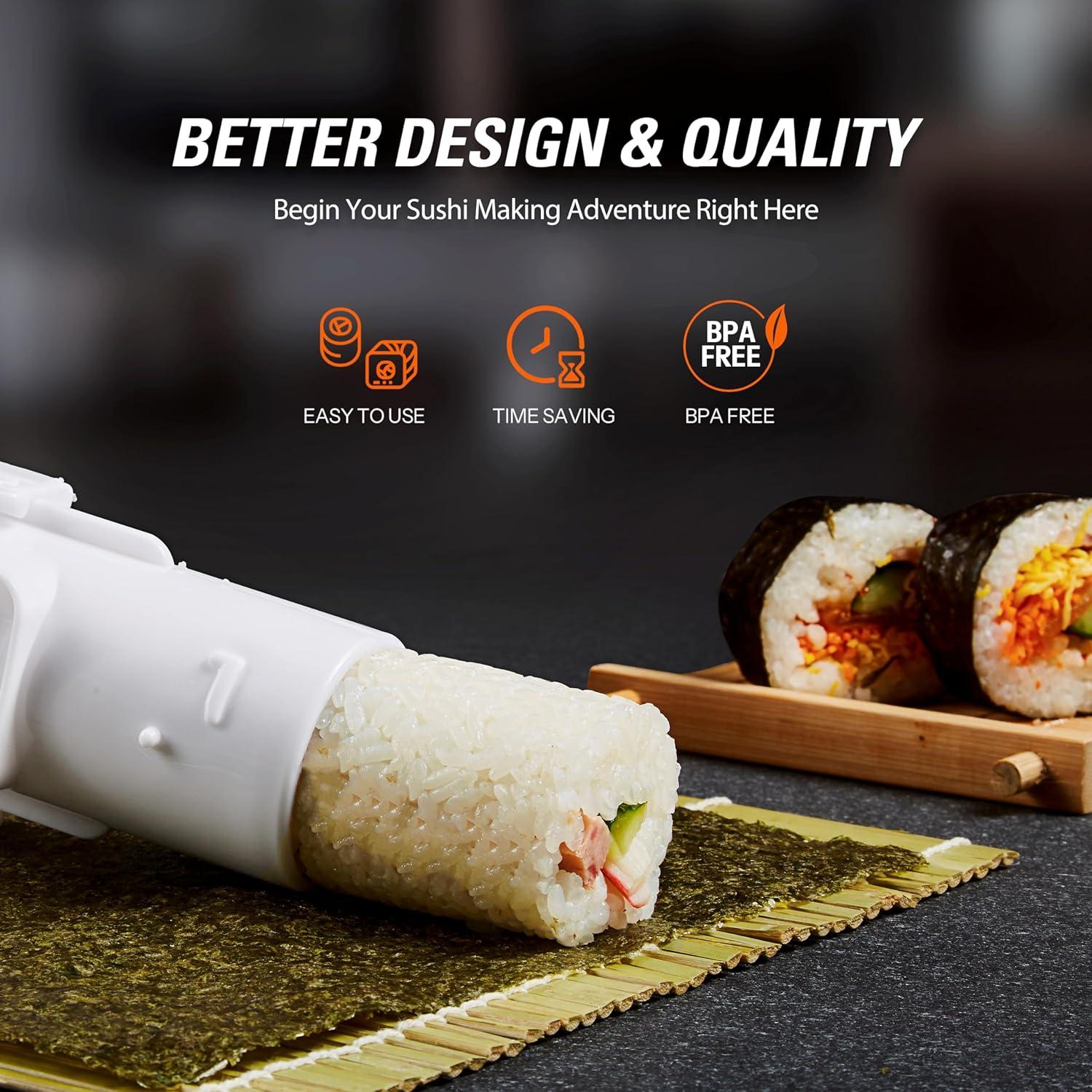 Kit de Hacer Sushi ISSEVE con Bazooka y Utensilios