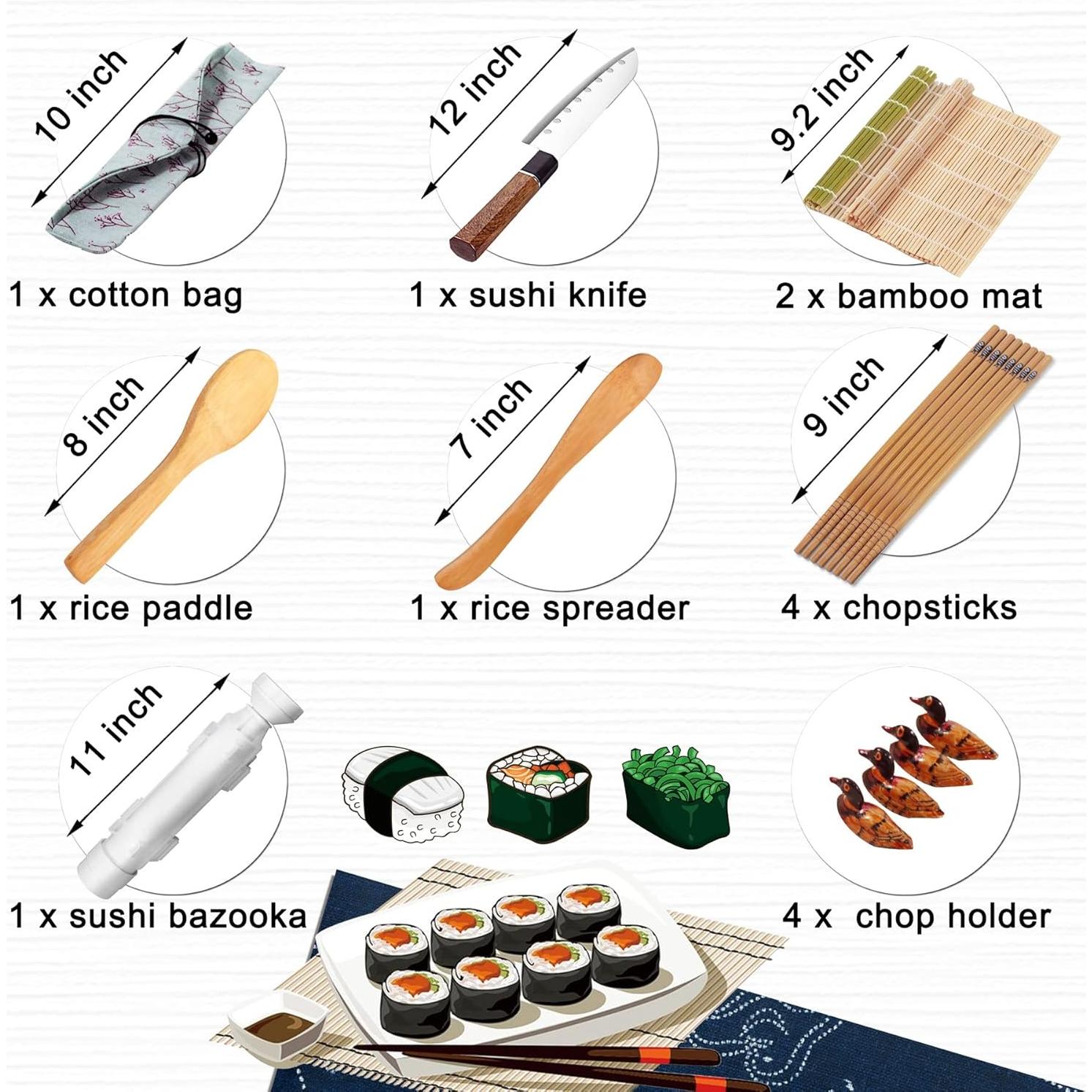 Kit de Hacer Sushi TIMDAM 15 Piezas para Principiantes