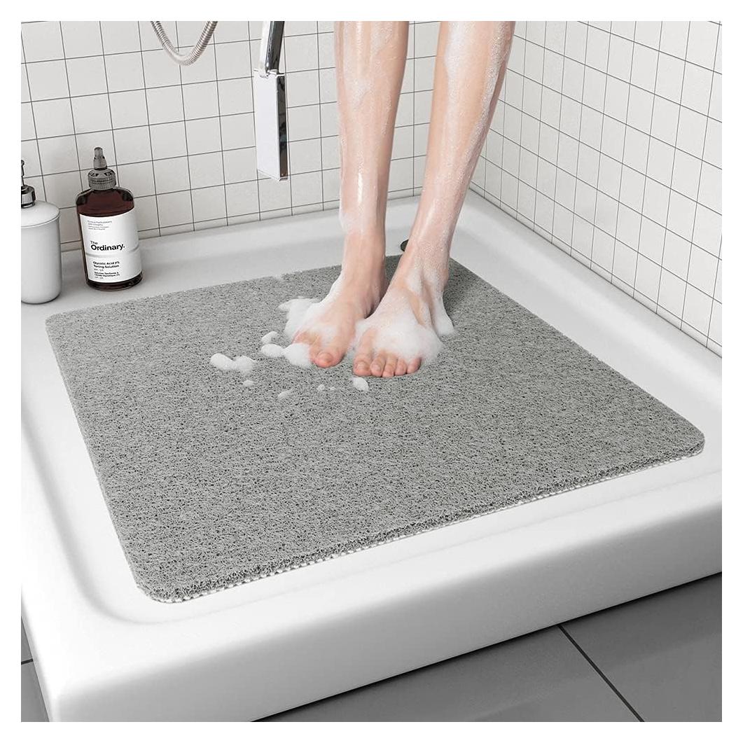 Alfombra de Ducha Antideslizante Tchdio 61x61 cm Gris
