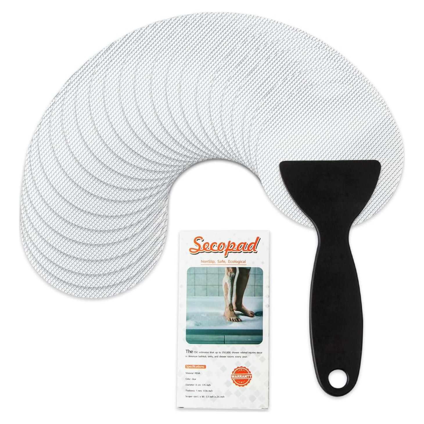 24 Pegatinas Antideslizantes Secopad para Baño y Ducha