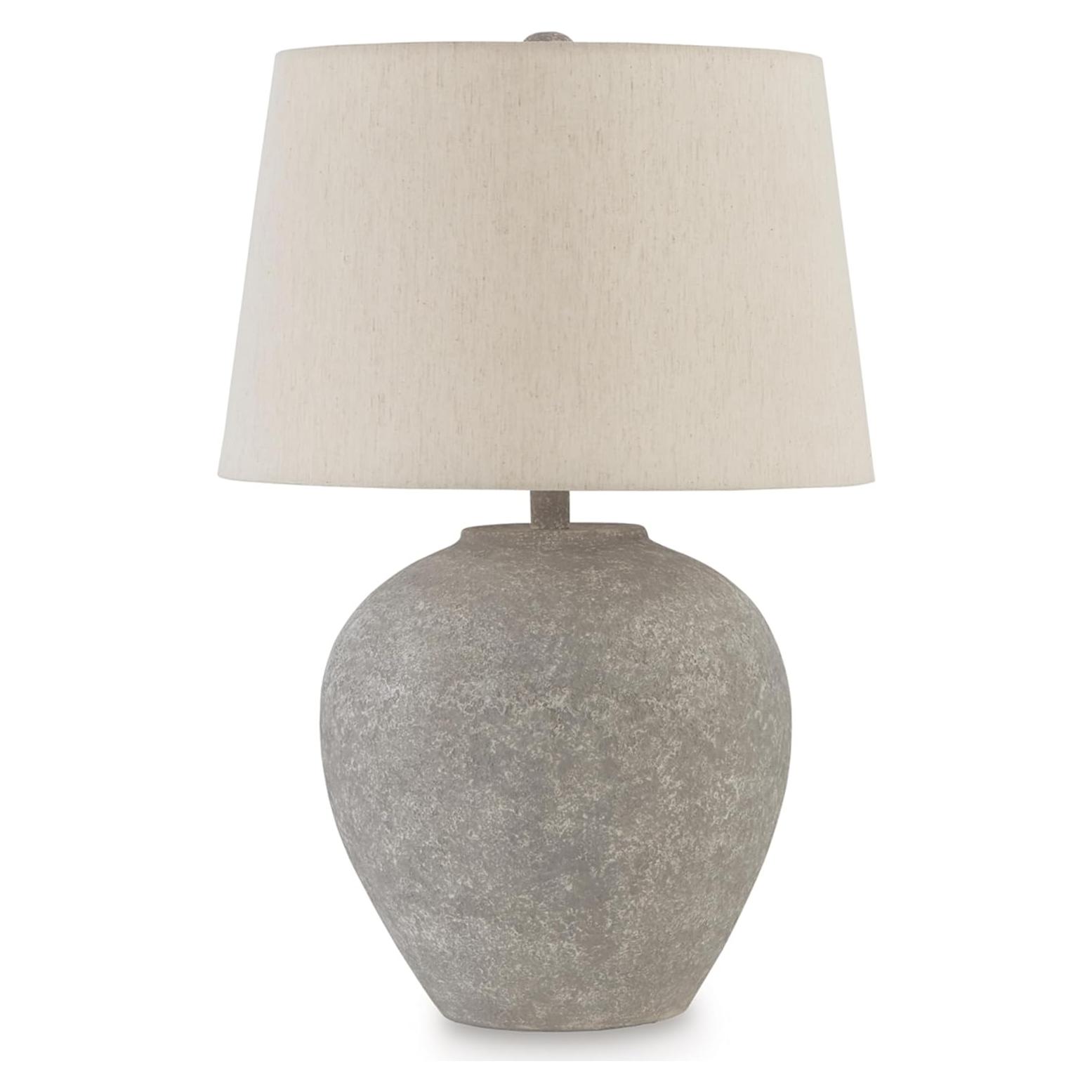 Lámpara de mesa Ashley 65.4 cm diseño piedra marrón