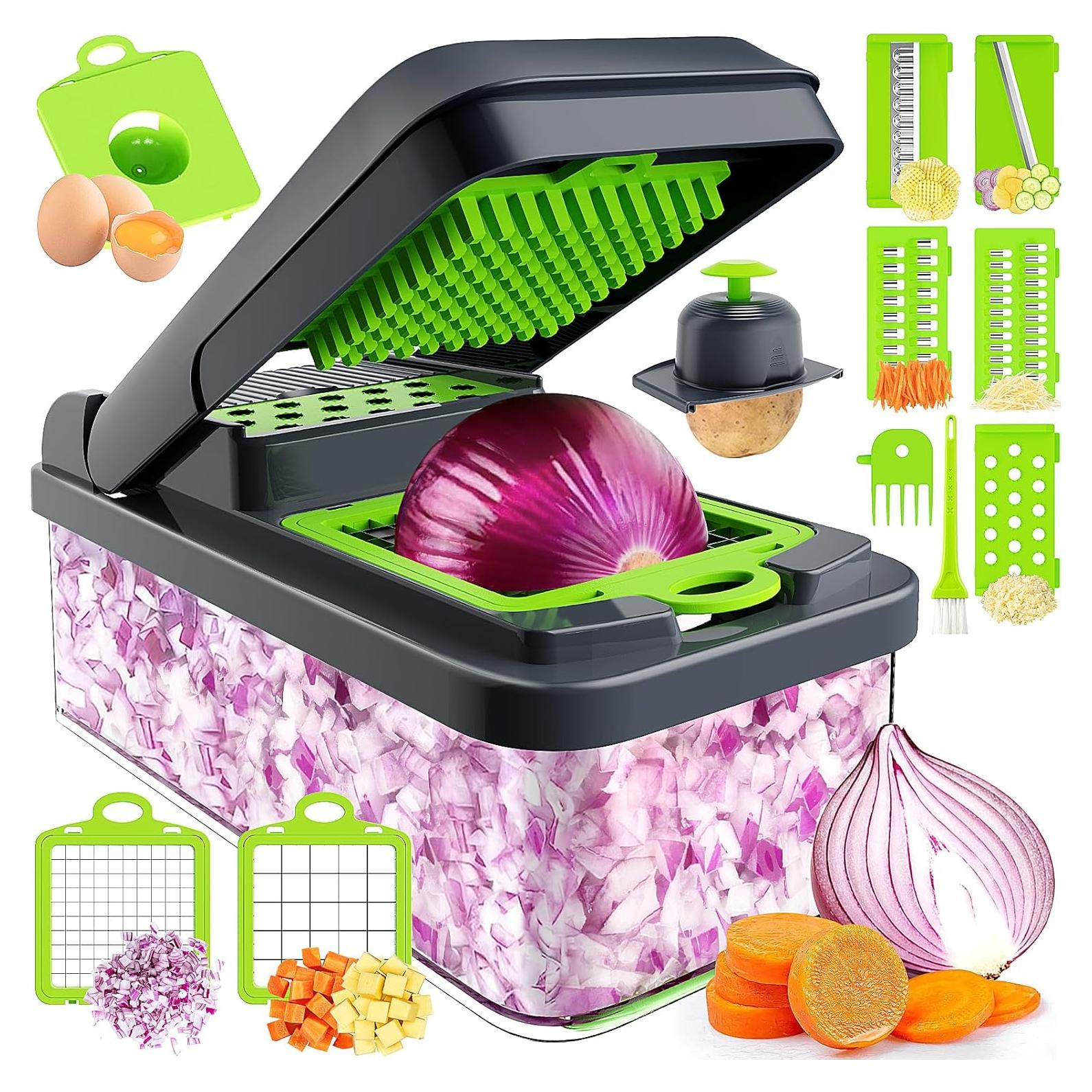 Cortador de Verduras 12 en 1 MealHelper con 7 Cuchillas