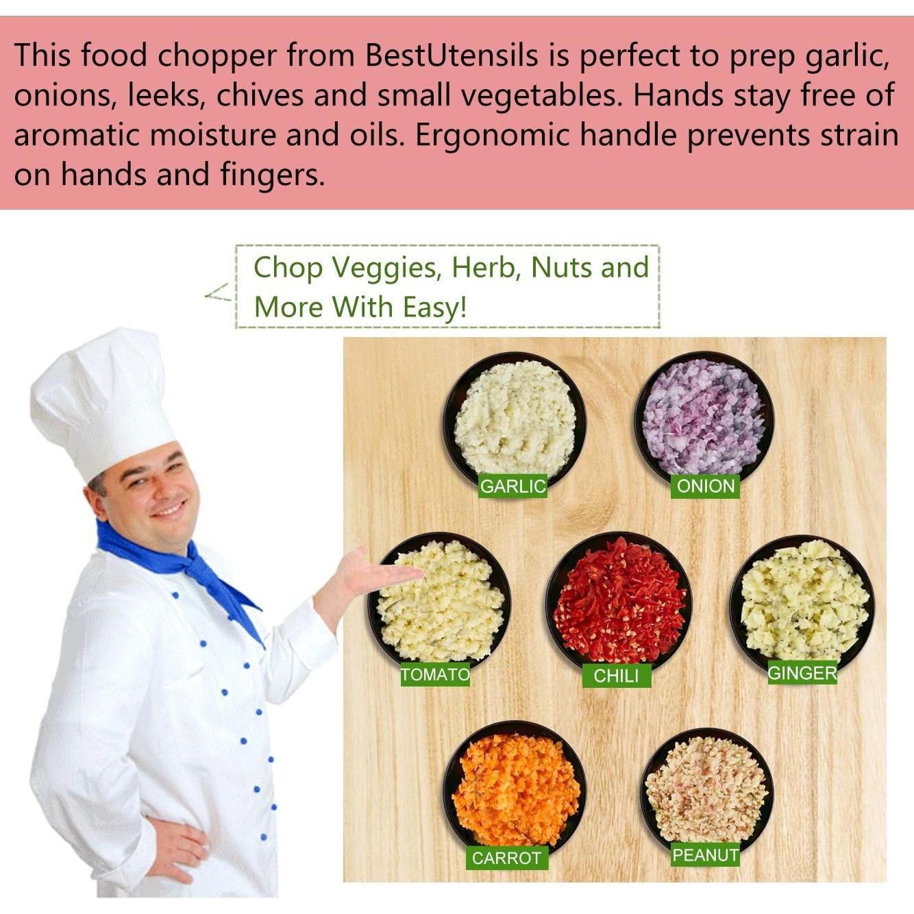 Picador de Verduras KAYCROWN Premium Acero Inoxidable Negro