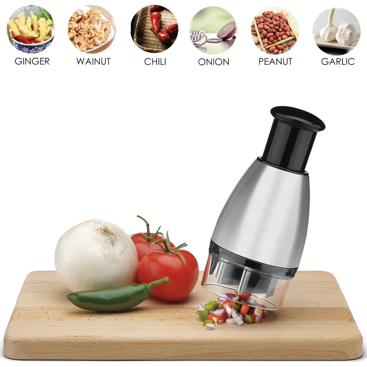 Picador de Verduras KAYCROWN Premium Acero Inoxidable Negro