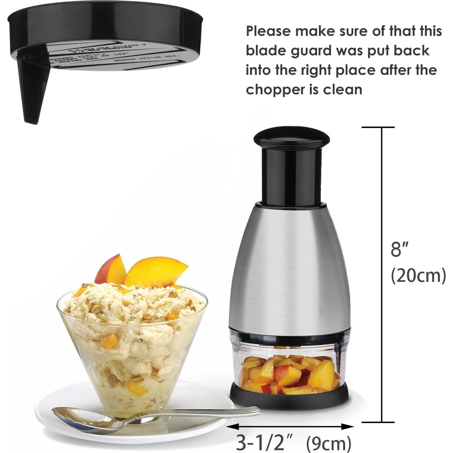 Picador de Verduras KAYCROWN Premium Acero Inoxidable Negro