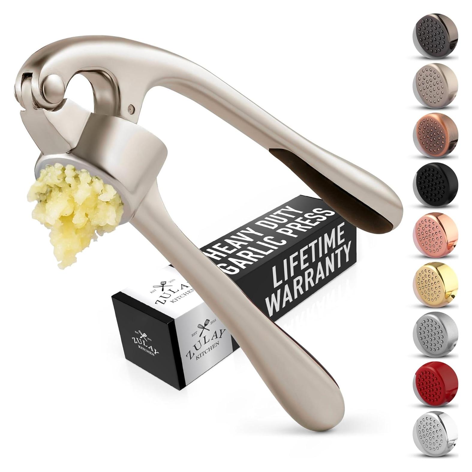 Prensa de Ajo Zulay Kitchen - Acero Inoxidable Plata 240g