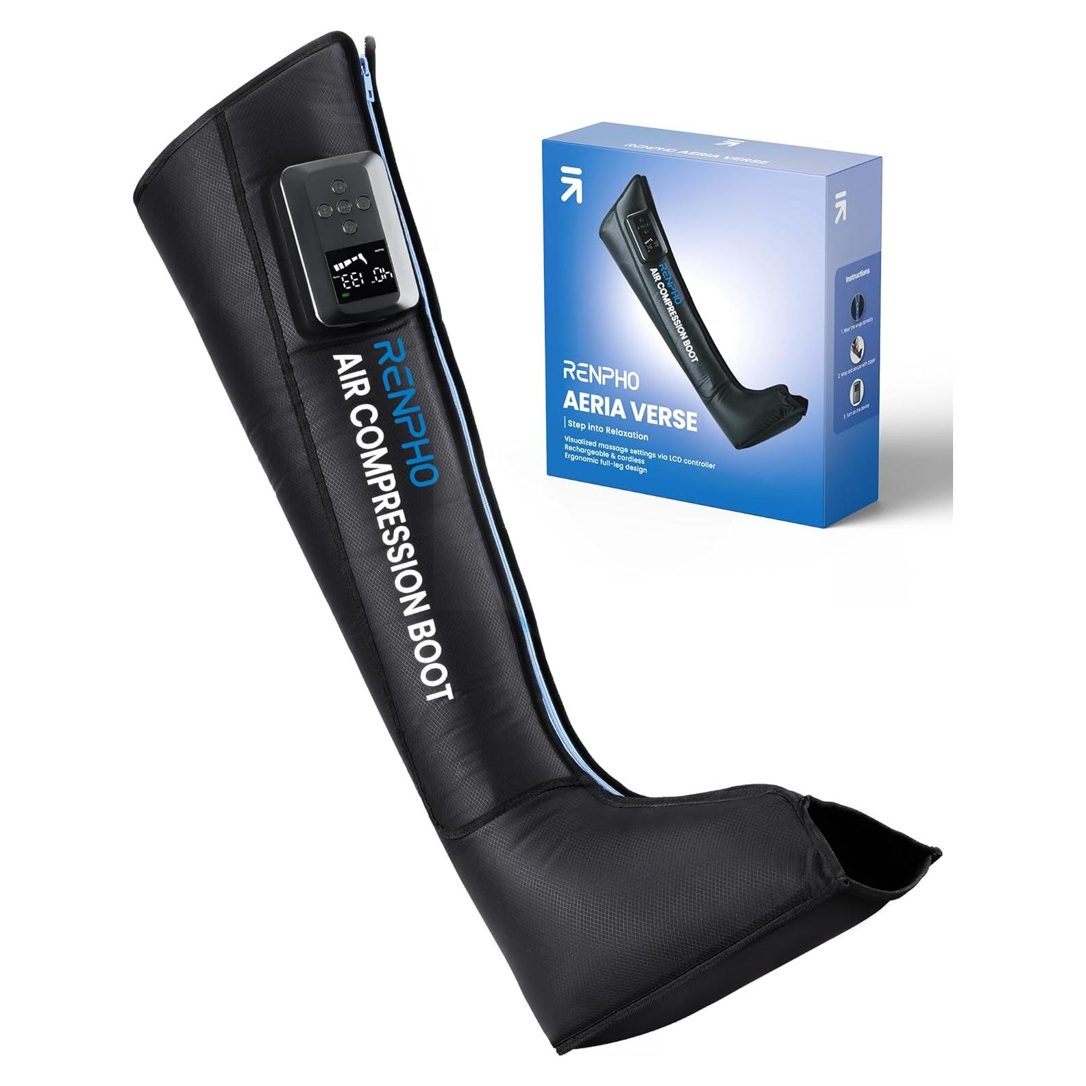 Masajeador de Piernas RENPHO Inalámbrico con Compresión de Aire