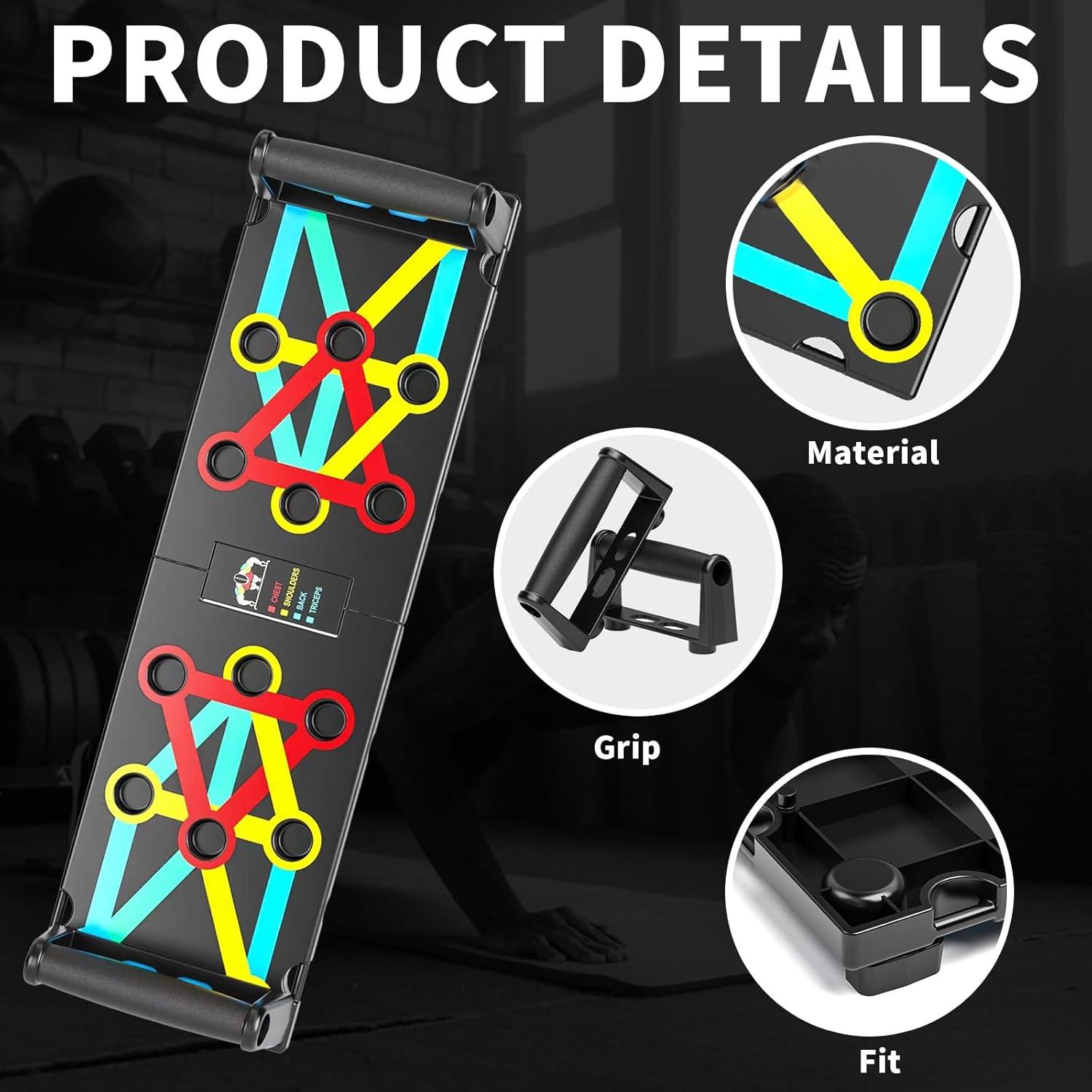 Tabla de Flexiones Upreign Plegable 4 Zonas Color 30x14 cm