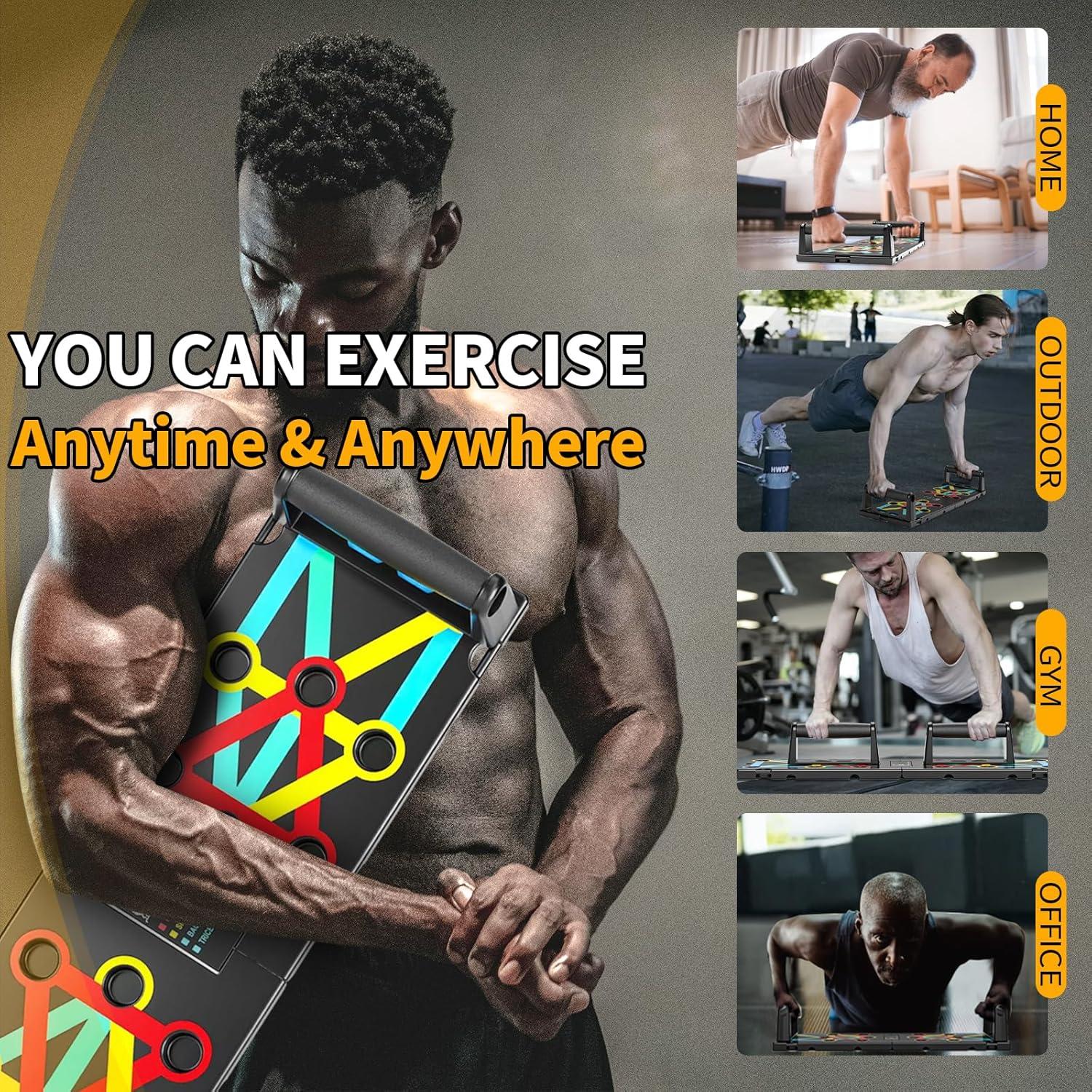 Tabla de Flexiones Upreign Plegable 4 Zonas Color 30x14 cm