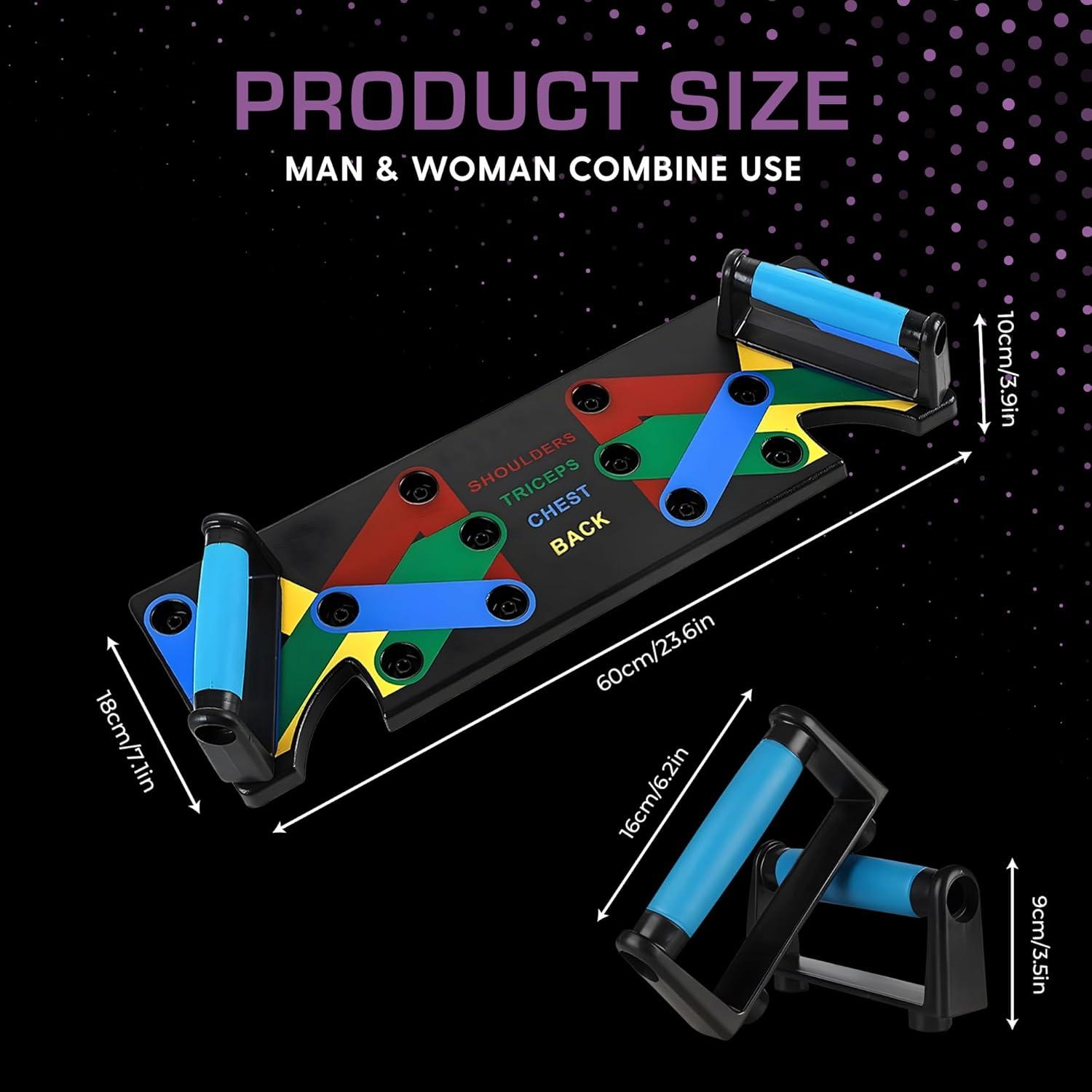 Tabla de Flexiones 9-en-1 TONEE UP para Entrenamiento en Casa