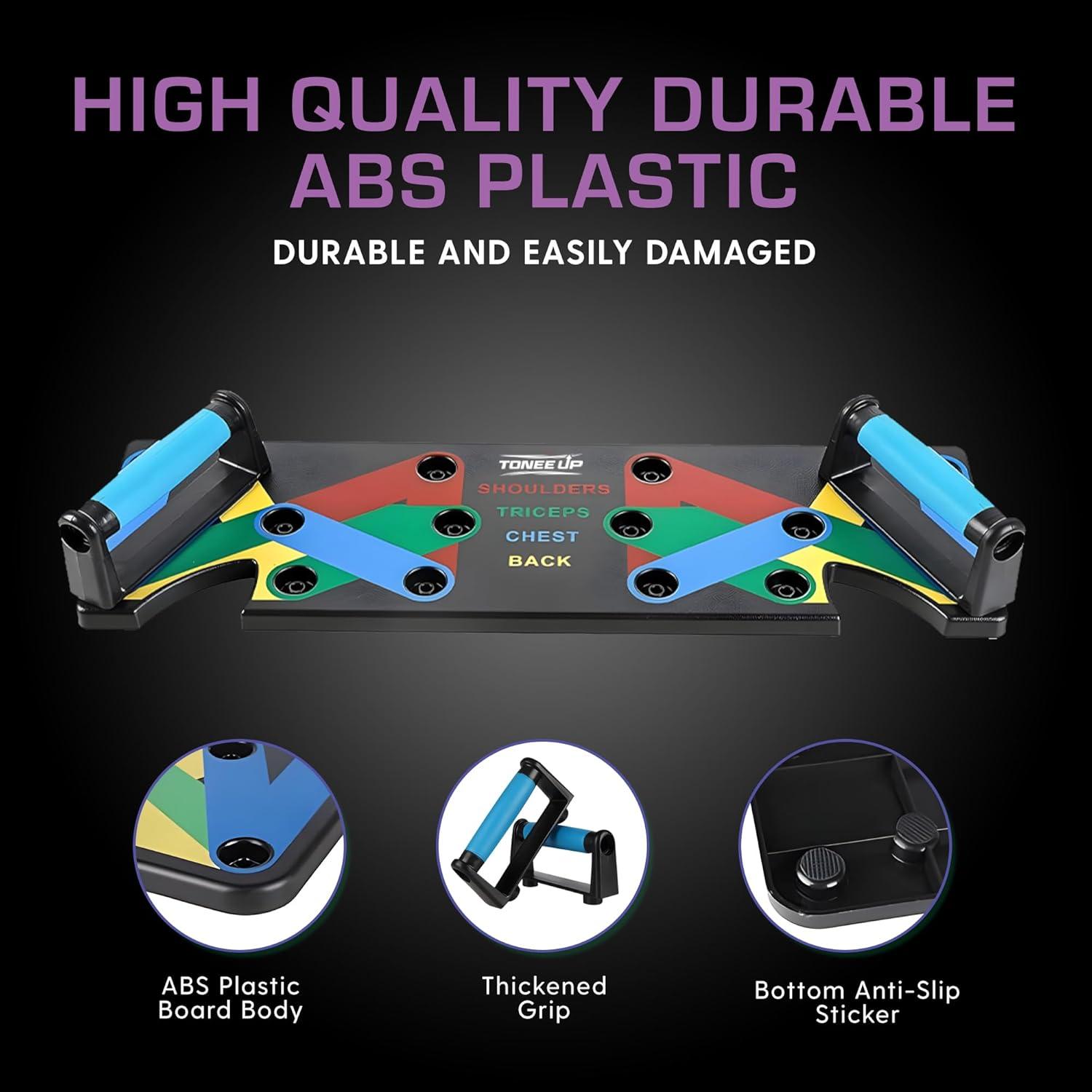 Tabla de Flexiones 9-en-1 TONEE UP para Entrenamiento en Casa