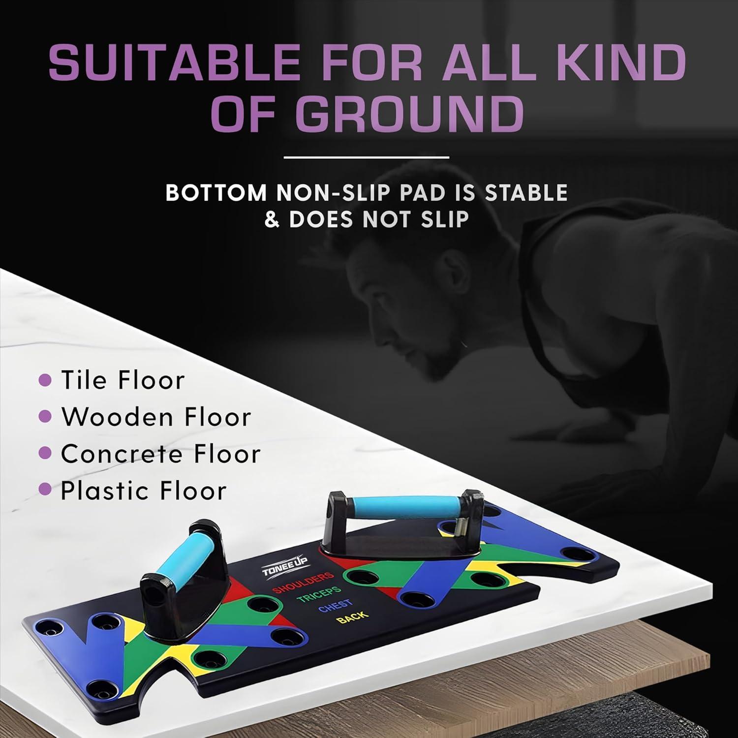 Tabla de Flexiones 9-en-1 TONEE UP para Entrenamiento en Casa