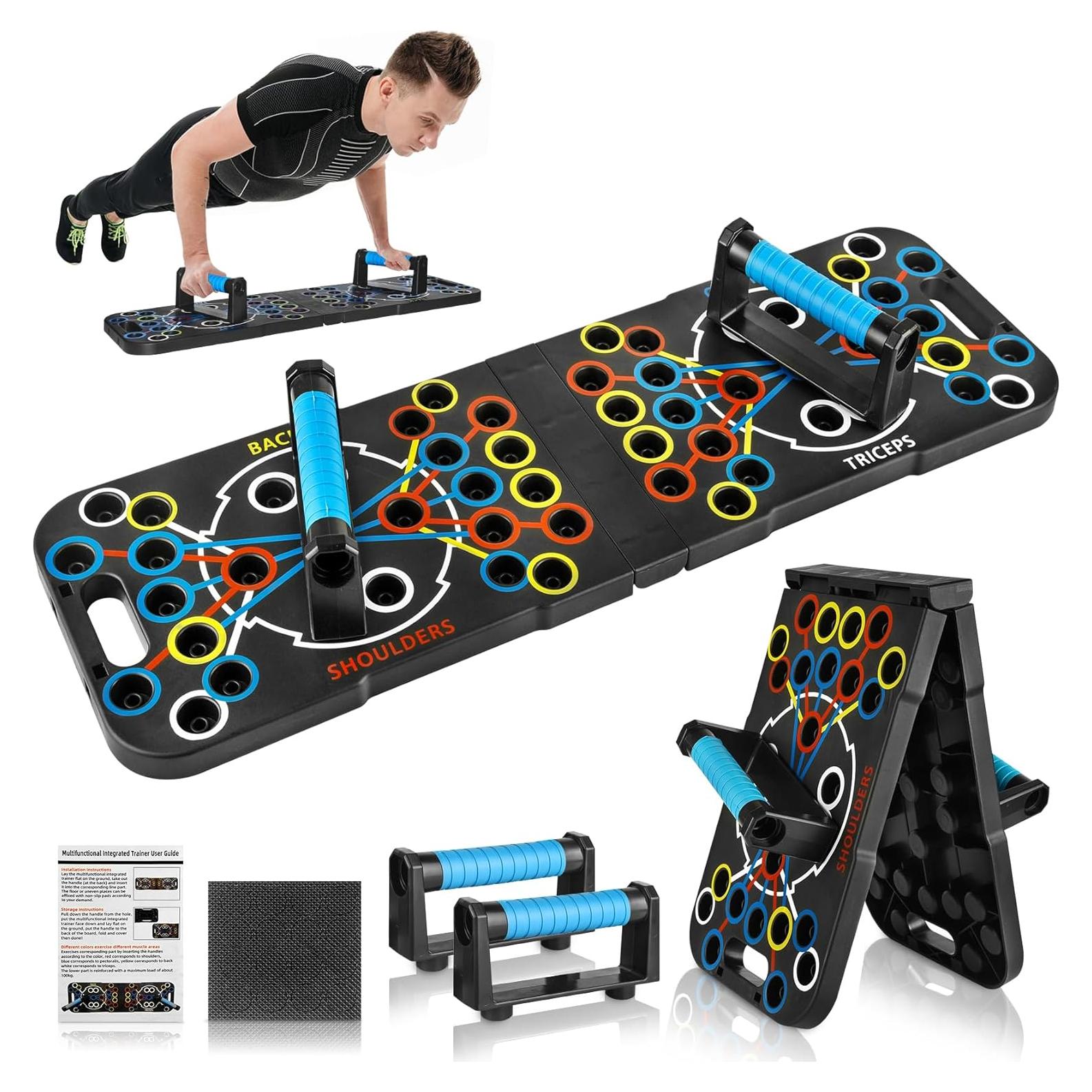 Tabla de Flexiones Plegable Hurricanemanspt 56 en 1 Fitness