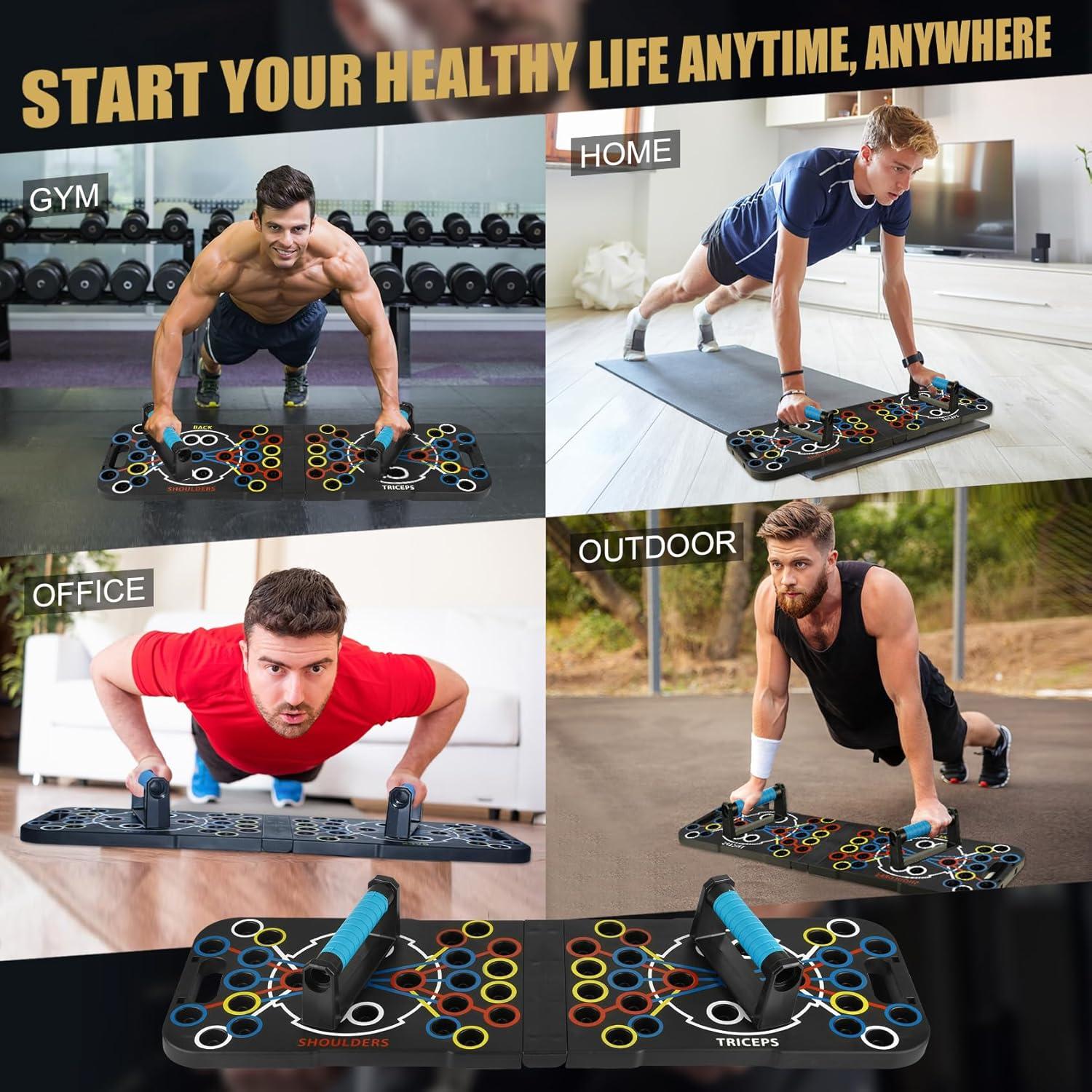 Tabla de Flexiones Plegable Hurricanemanspt 56 en 1 Fitness