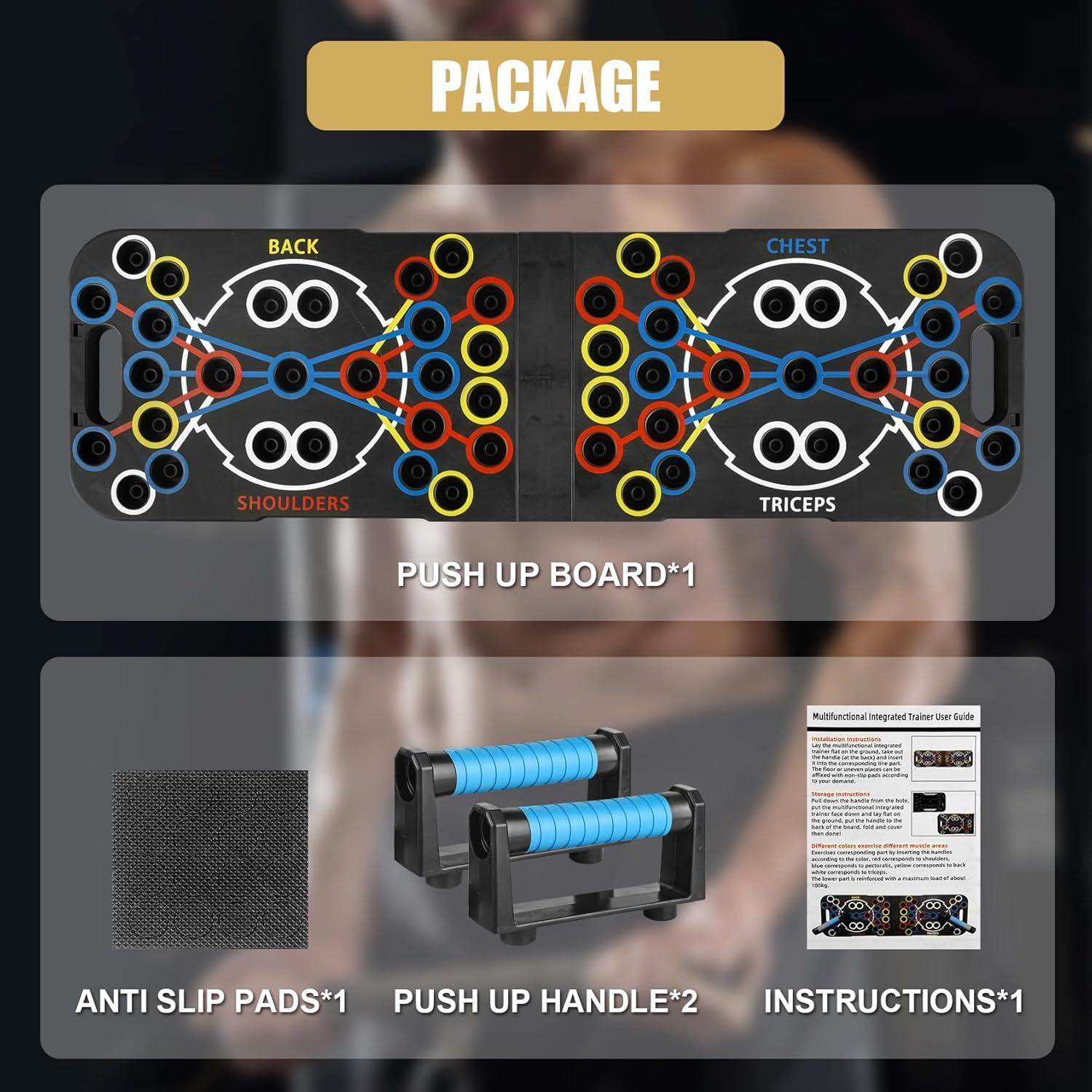 Tabla de Flexiones Plegable Hurricanemanspt 56 en 1 Fitness