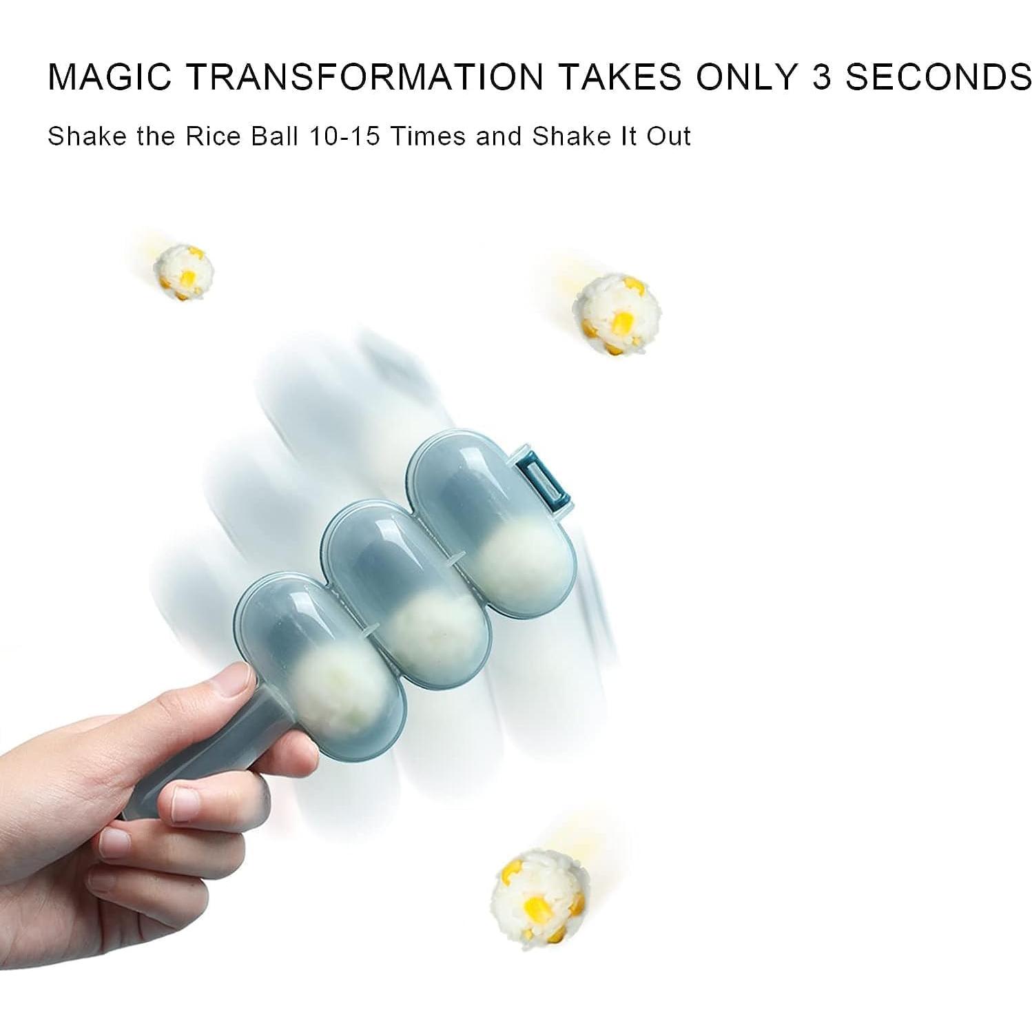 Fabricante de Bolas de Arroz Junfamilee Azul - Molde para Sushi