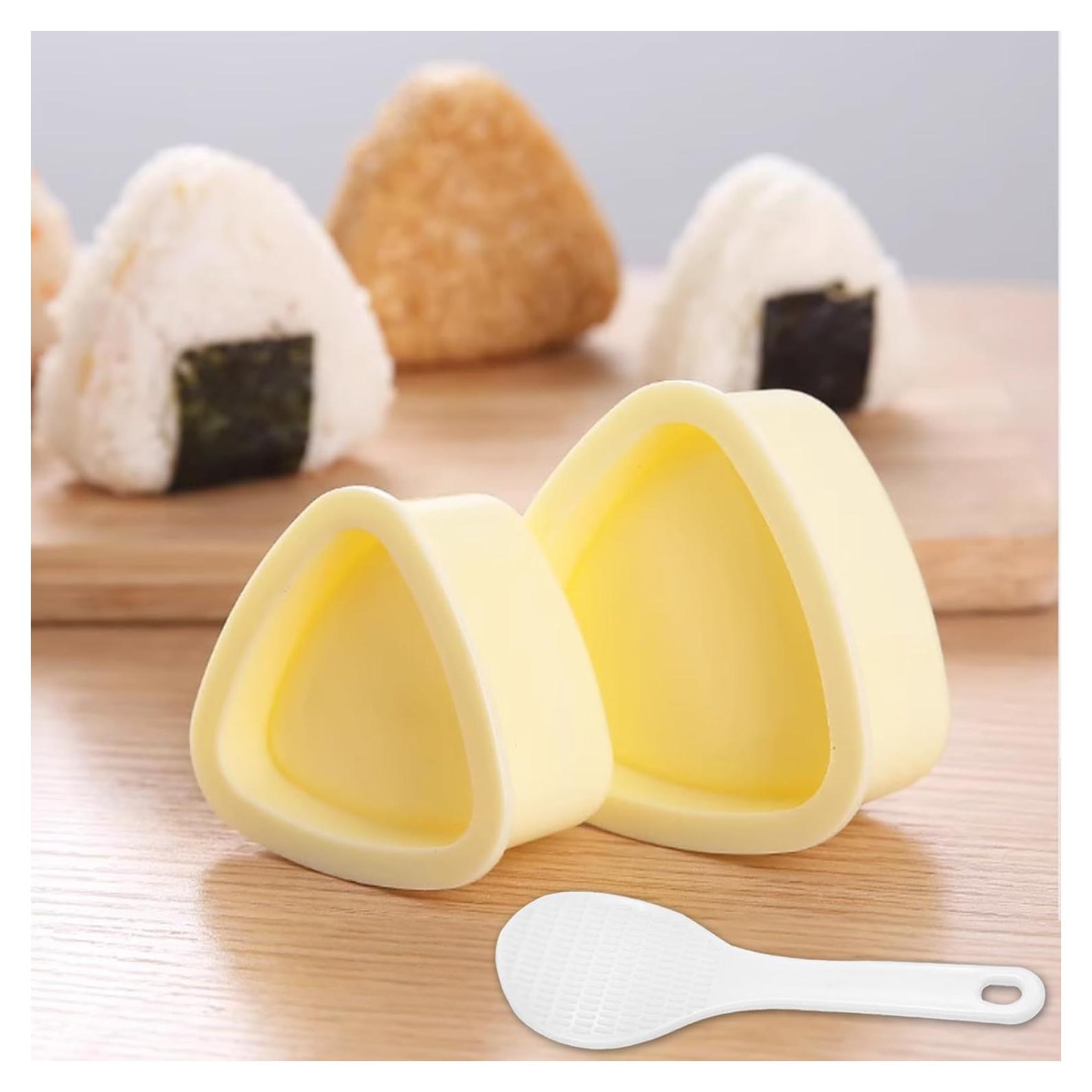 Molde de Sushi DIMVKA 2 Paquete Antiadherente Triangular