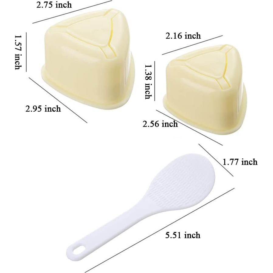 Molde de Sushi DIMVKA 2 Paquete Antiadherente Triangular