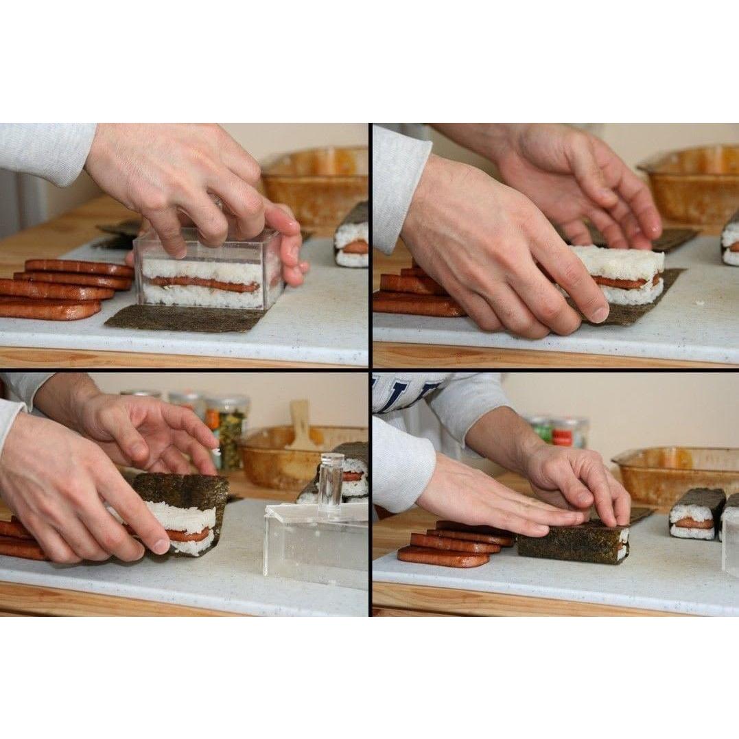 Molde para Sushi Acrílico Doble Antiadherente 21.6x5.1cm