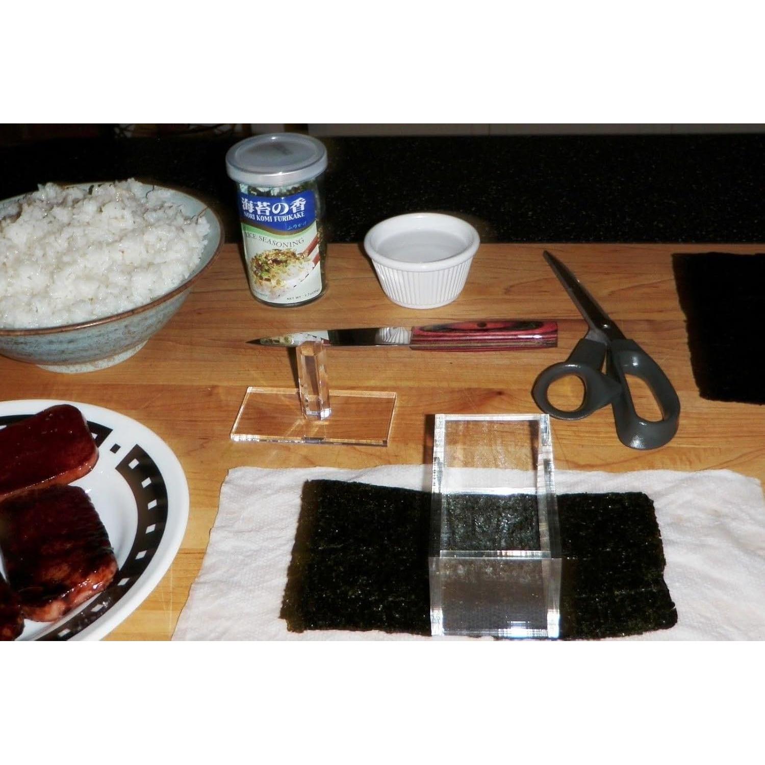 Molde para Sushi Acrílico Doble Antiadherente 21.6x5.1cm