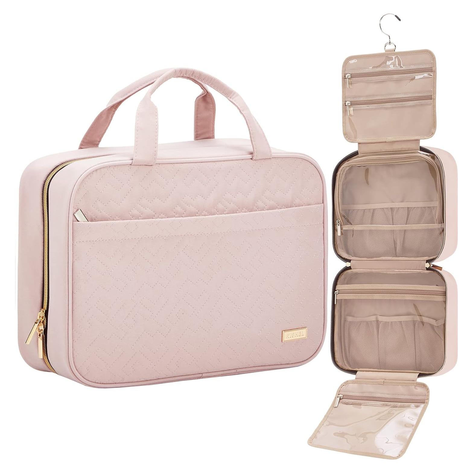 Bolsa de Aseo NISHEL para Mujeres, Organizador Colgante Rosa