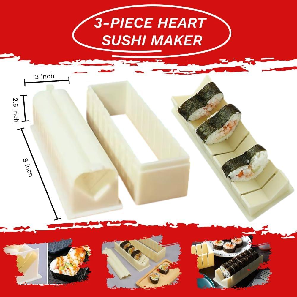 Kit de Molde para Sushi en Forma de Corazón Sheriffdrink
