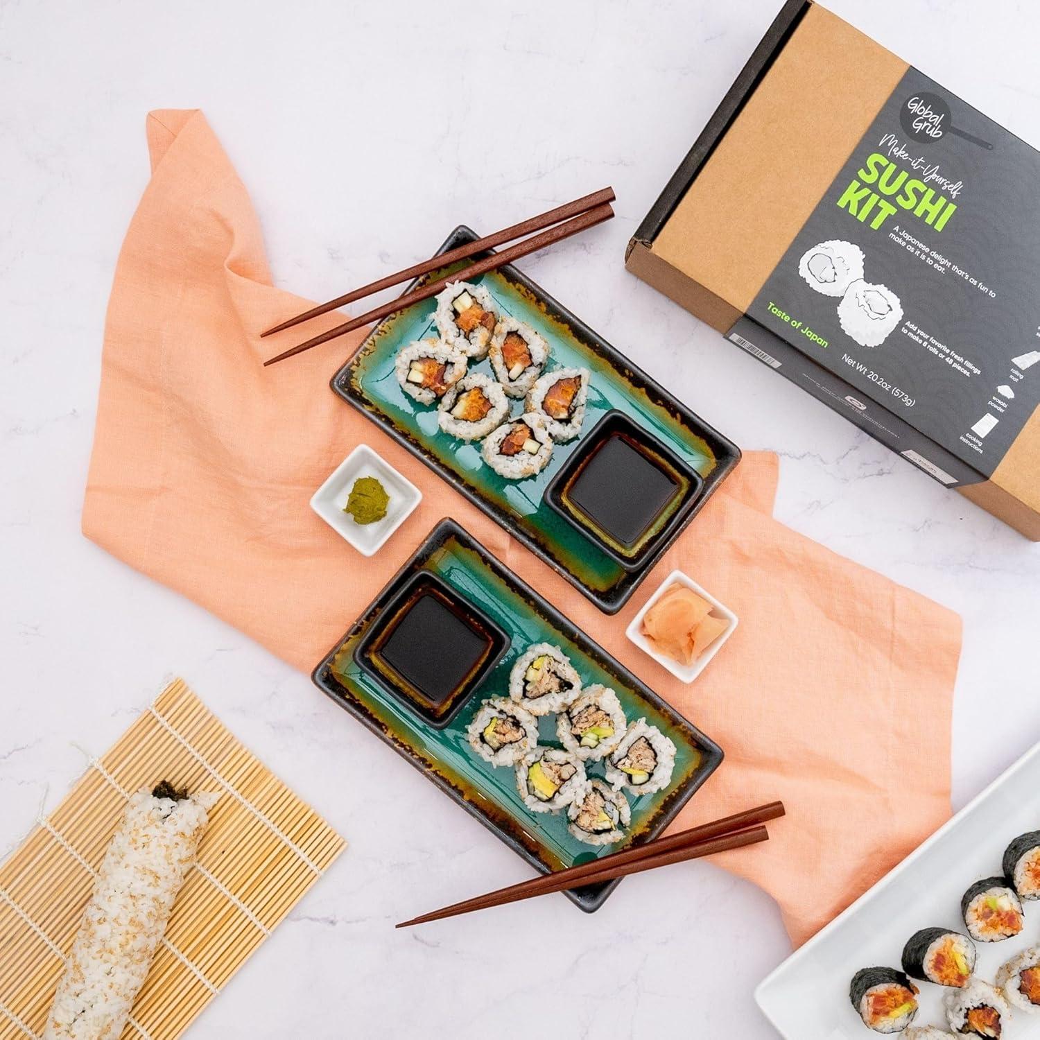 Kit de Sushi DIY Global Grub - Ingredientes y Esterilla