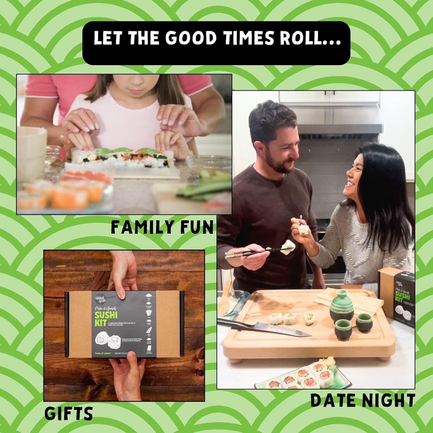 Kit de Sushi DIY Global Grub - Ingredientes y Esterilla