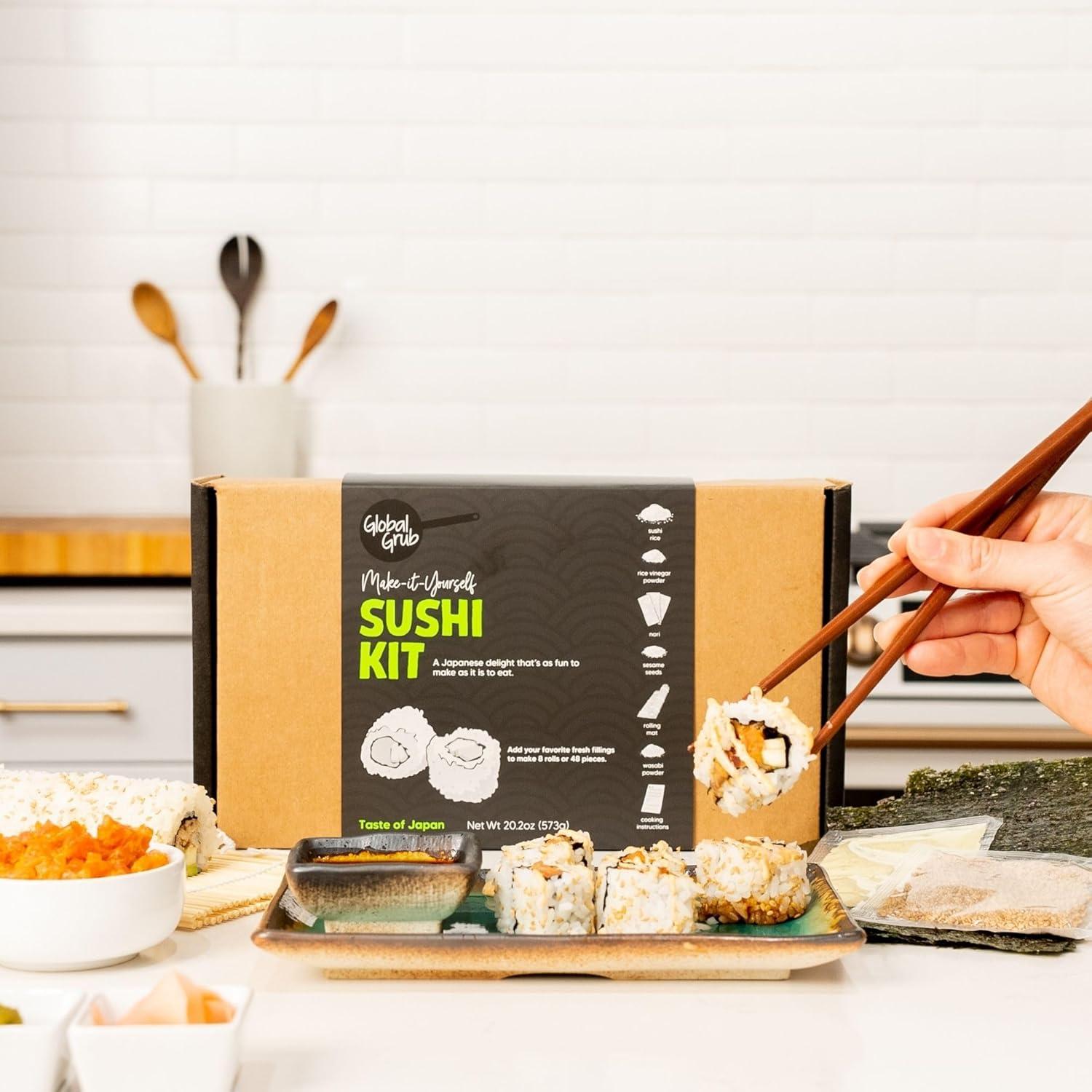 Kit de Sushi DIY Global Grub - Ingredientes y Esterilla
