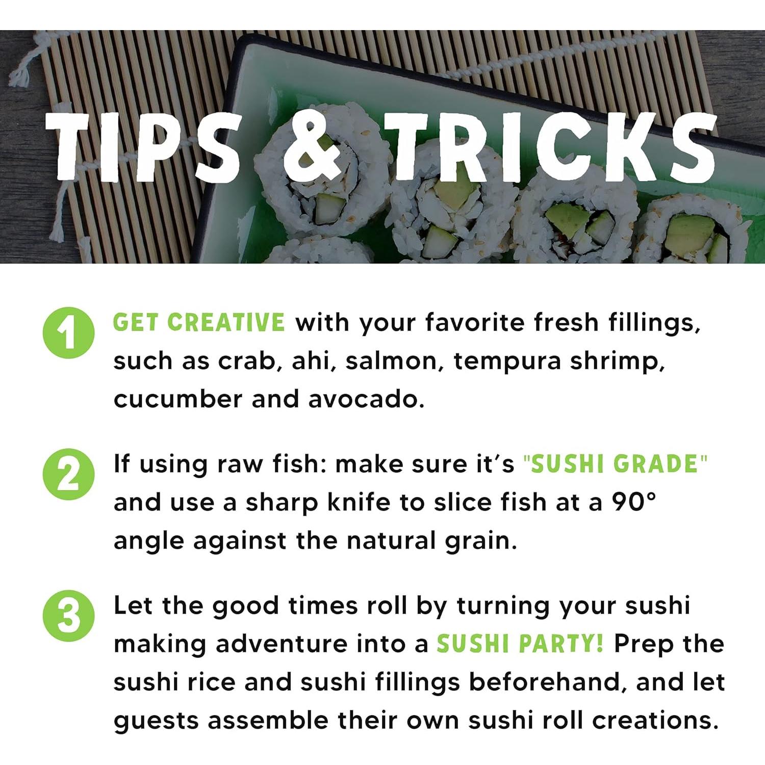 Kit de Sushi DIY Global Grub - Ingredientes y Esterilla