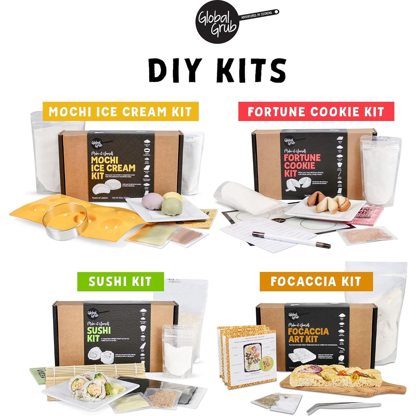Kit de Sushi DIY Global Grub - Ingredientes y Esterilla