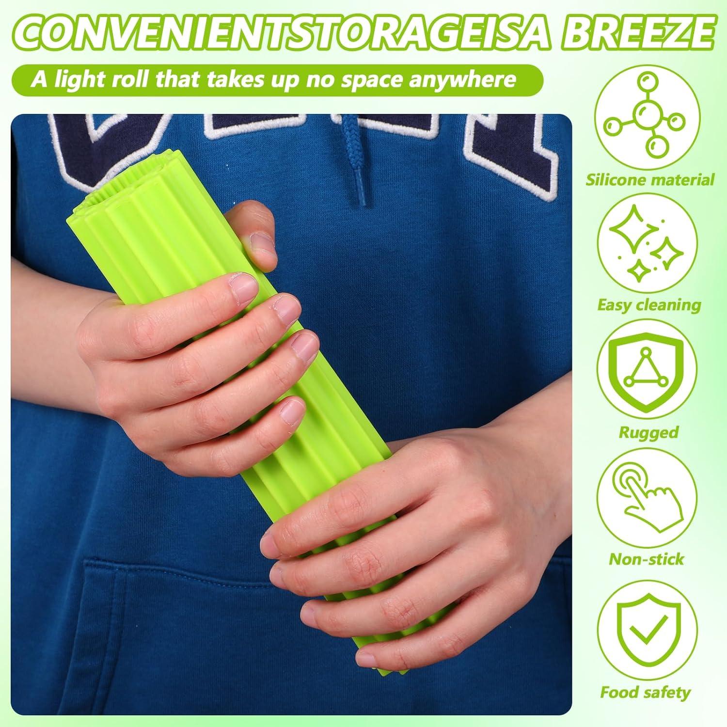 Kit de Sushi Tyqour - Alfombrilla de Silicona Antiadherente 21.8x19.8 cm