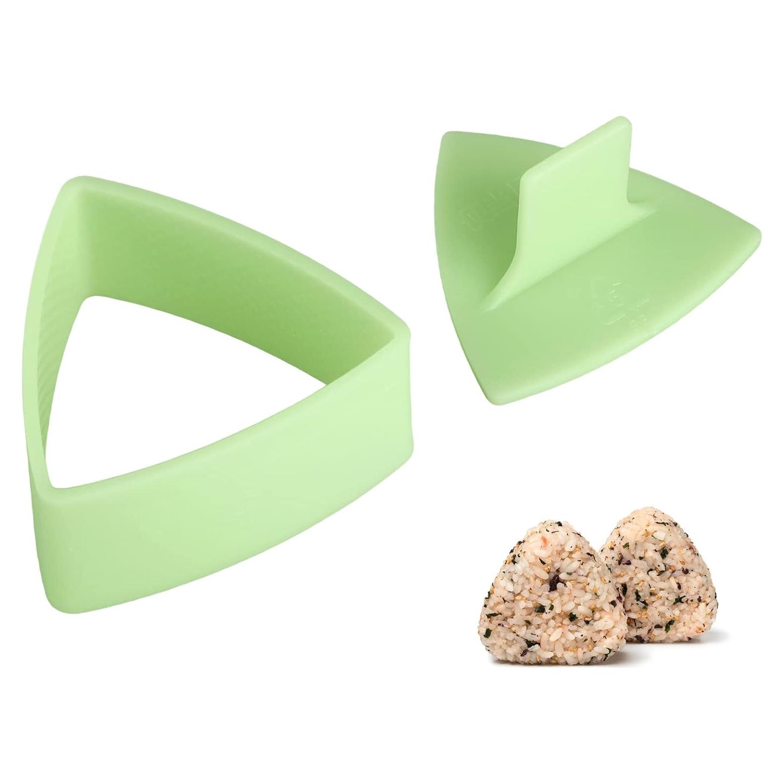 Molde de Sushi Triangular UPKOCH Antiadherente Verde 100g