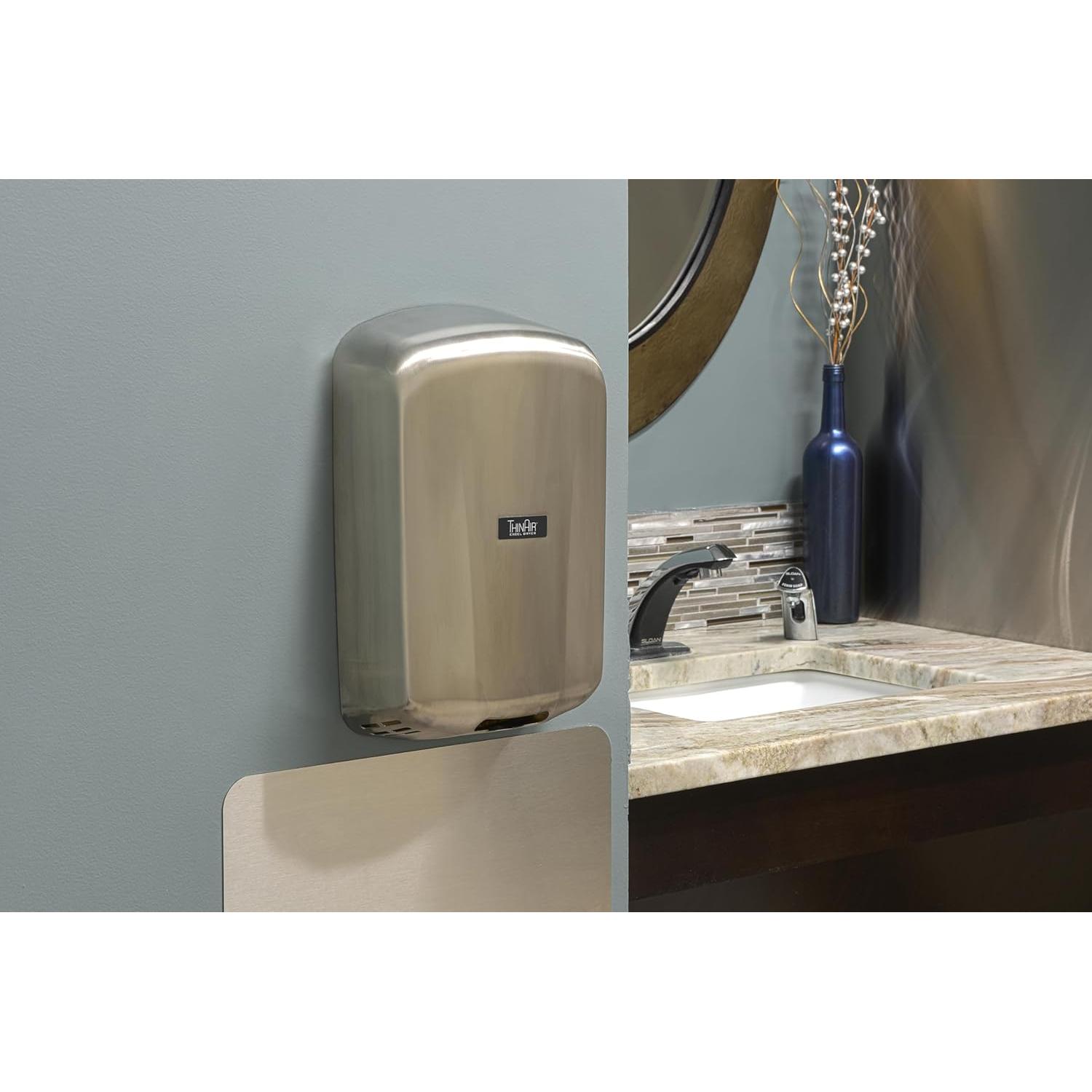 Secador de Manos Automático Excel Dryer TA-SBV, Acero Inoxidable