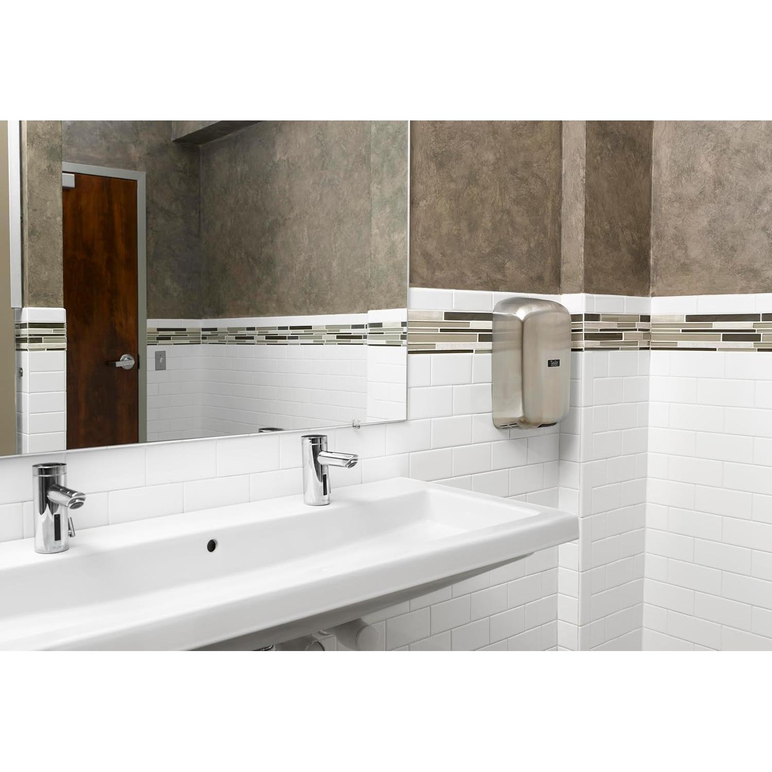 Secador de Manos Automático Excel Dryer TA-SBV, Acero Inoxidable