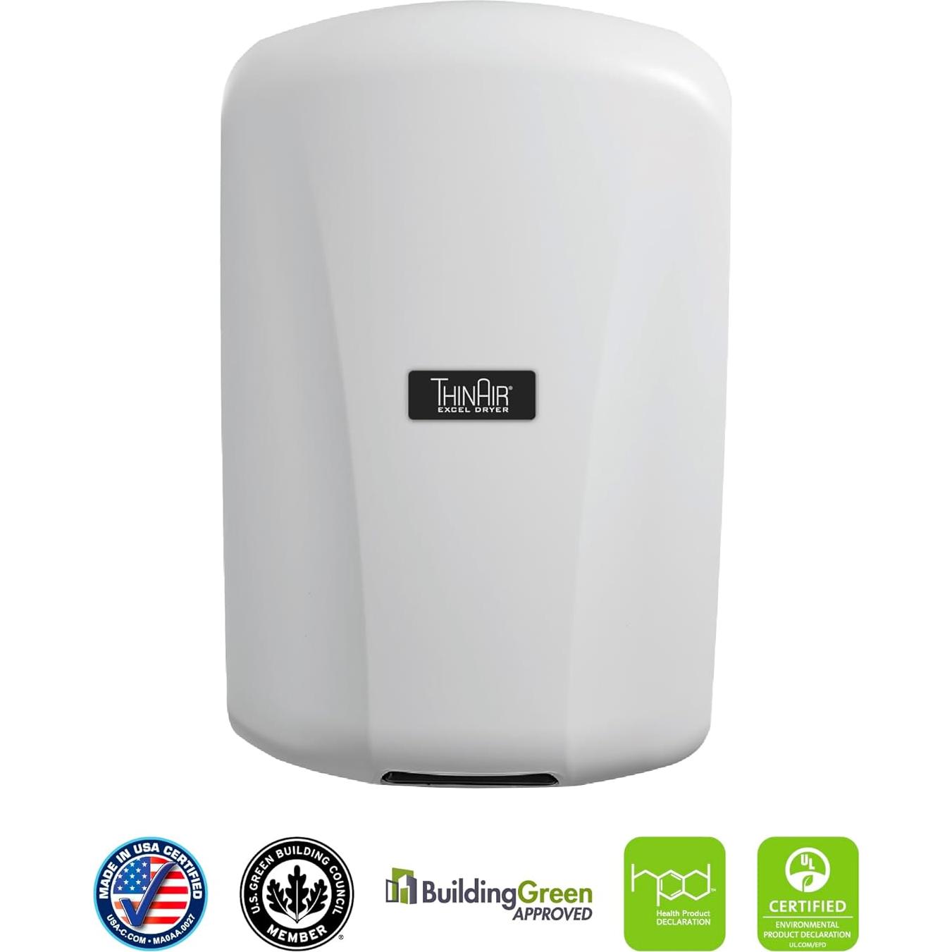 Secador de Manos Automático THINAIR Blanco ABS 910W