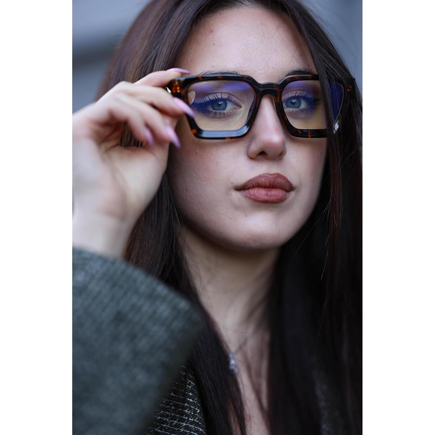 Gafas Bloqueo Luz Azul VISOONE TR90 Estilo Preppy Unisex