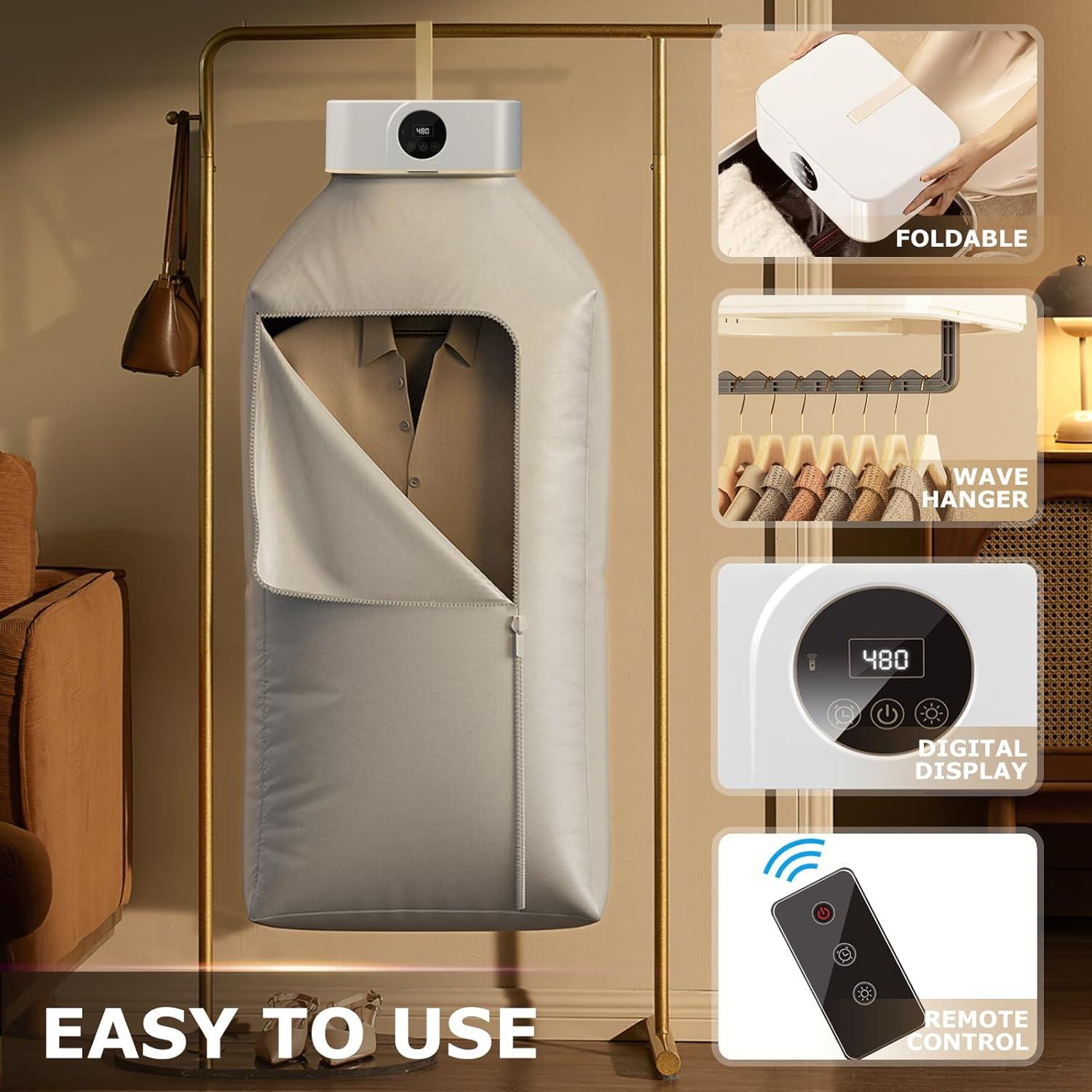 Secadora de Ropa Portátil Ljusved PDGYJ001W3 10kg Eléctrica