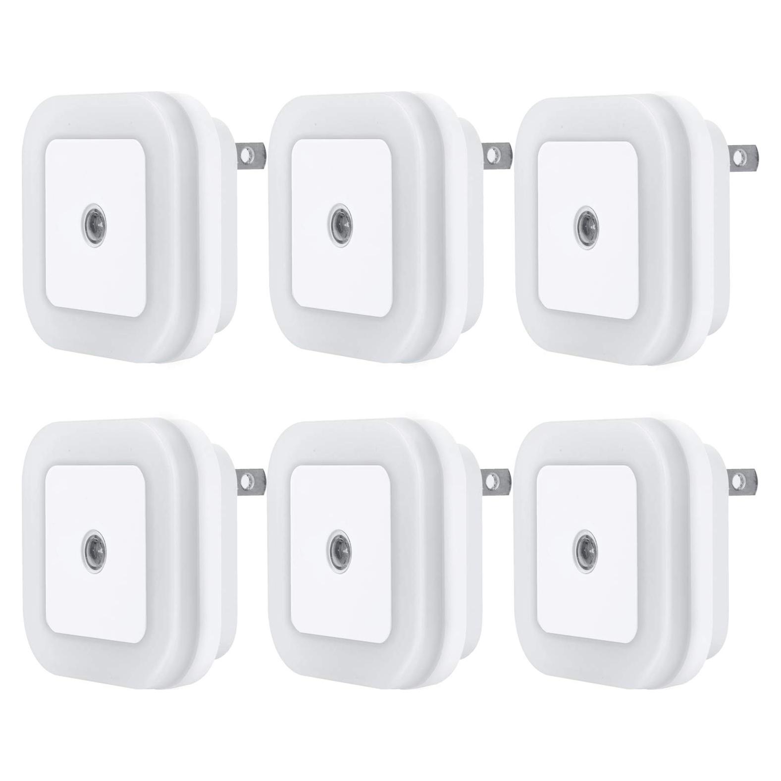 Lámpara de Noche LED Uigos con Sensor Automático, 6 Pcs