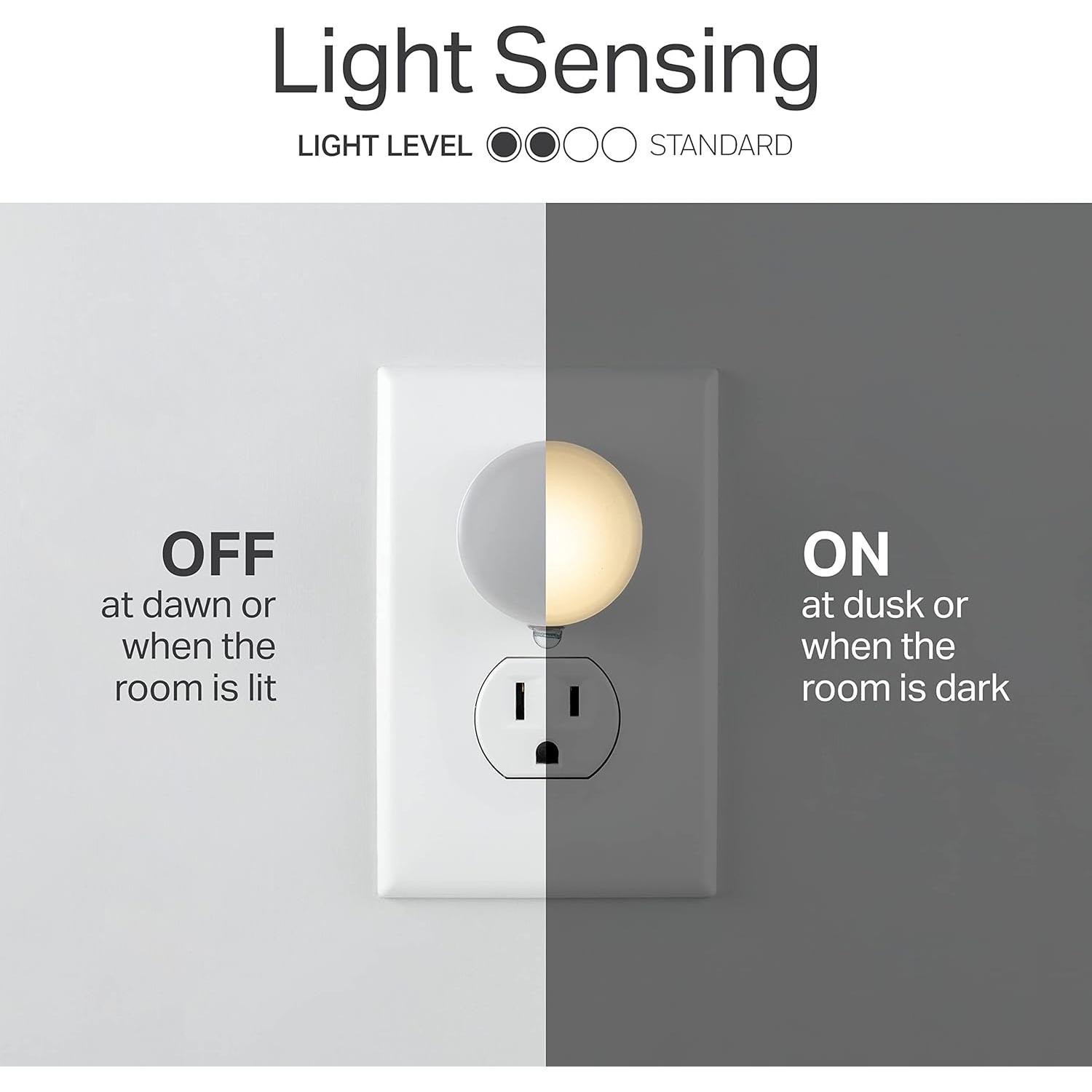 Luces de Noche LED GLO Dot 6 Paquete Enchufable Blanco