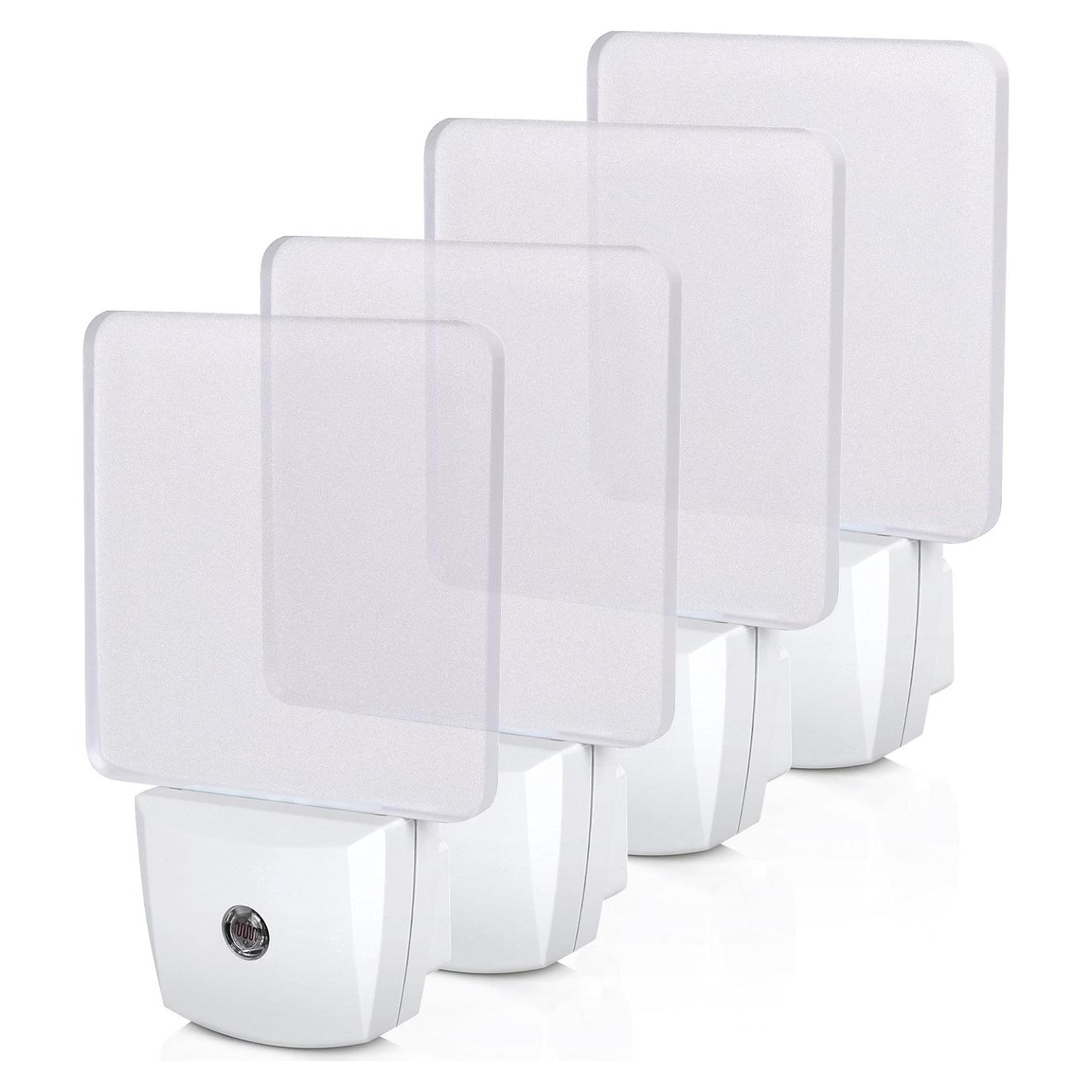 Luz Nocturna LED DEWENWILS con Sensor Crepúsculo, 4 Pzas