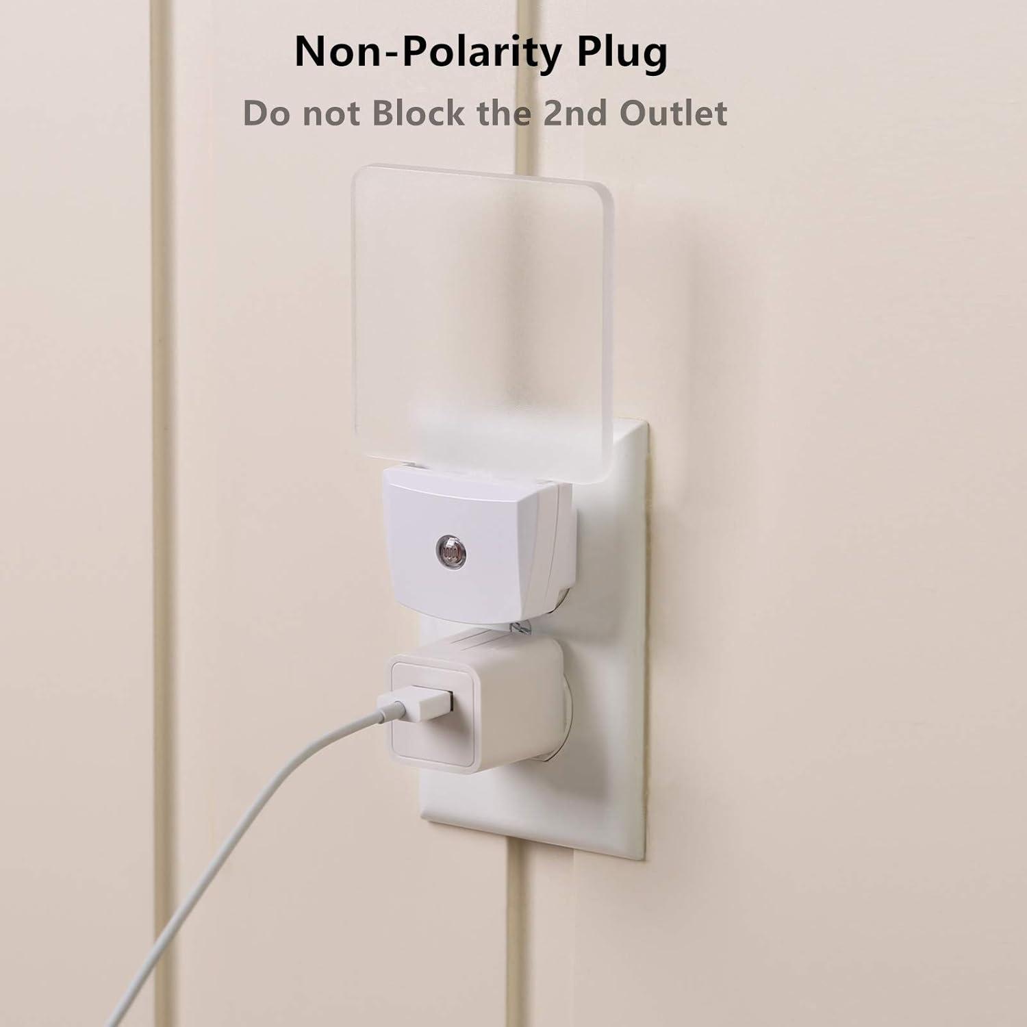 Luz Nocturna LED DEWENWILS con Sensor Crepúsculo, 4 Pzas