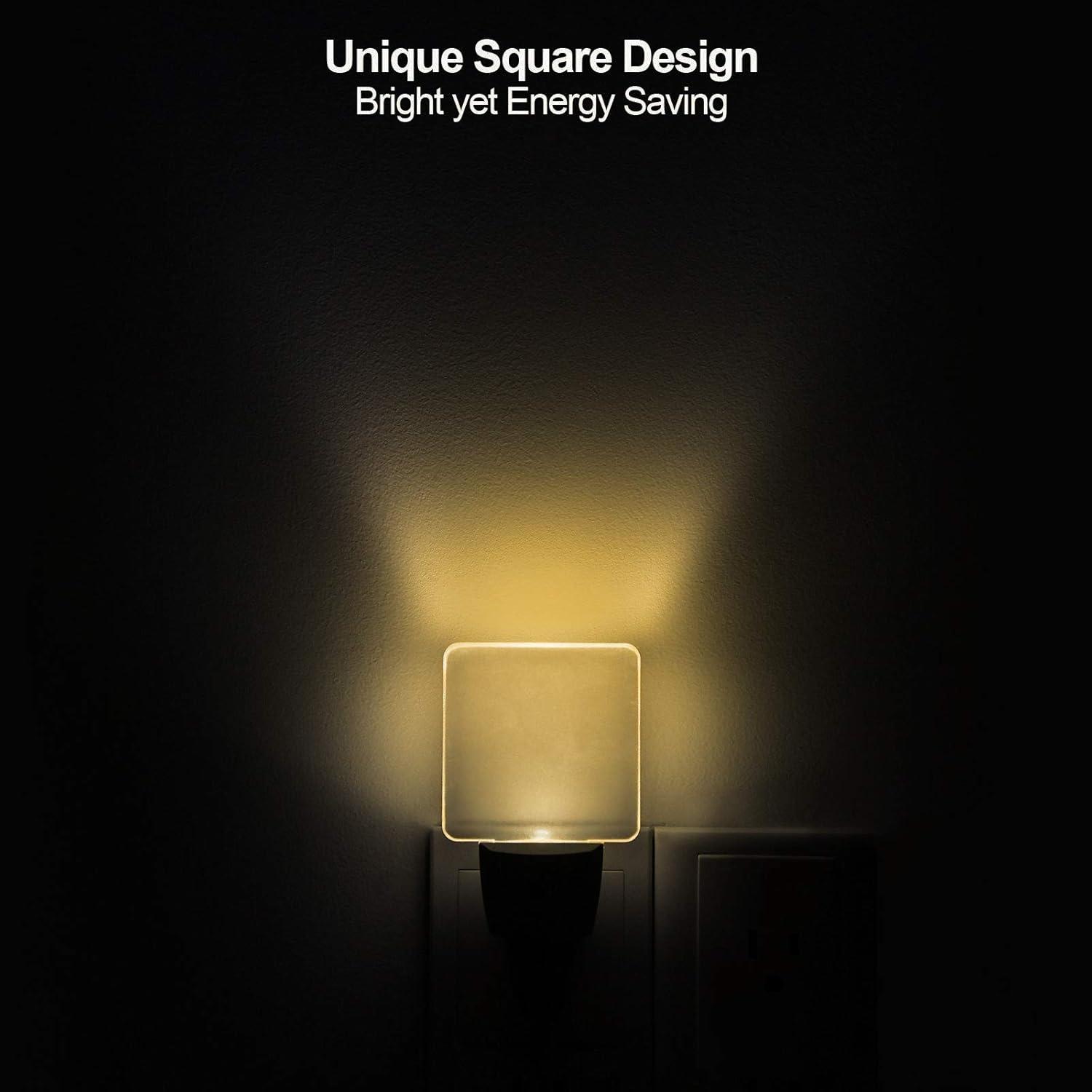 Luz Nocturna LED DEWENWILS con Sensor Crepúsculo, 4 Pzas