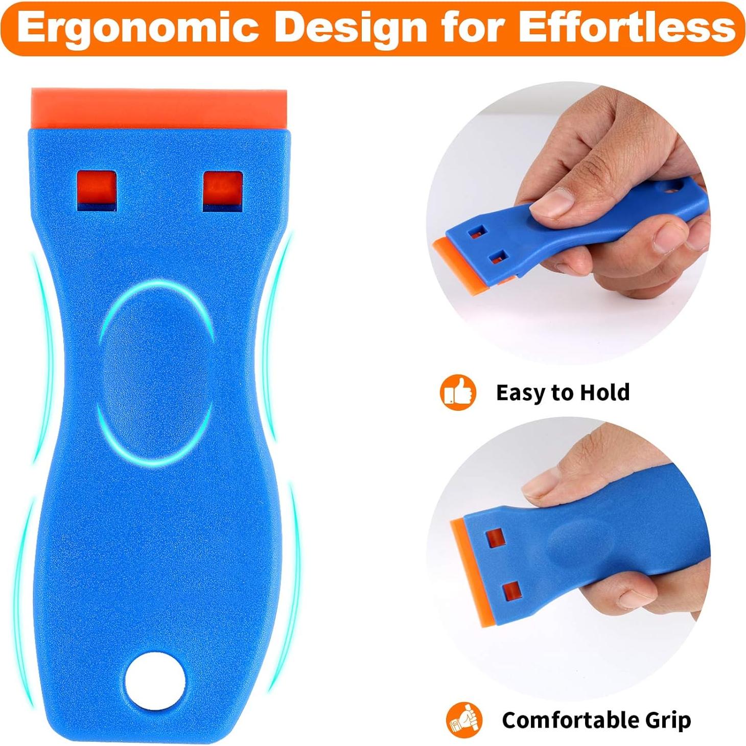 Raspador de Cuchillas de Plástico KUSUFEFI 2PCS 60 Cuchillas