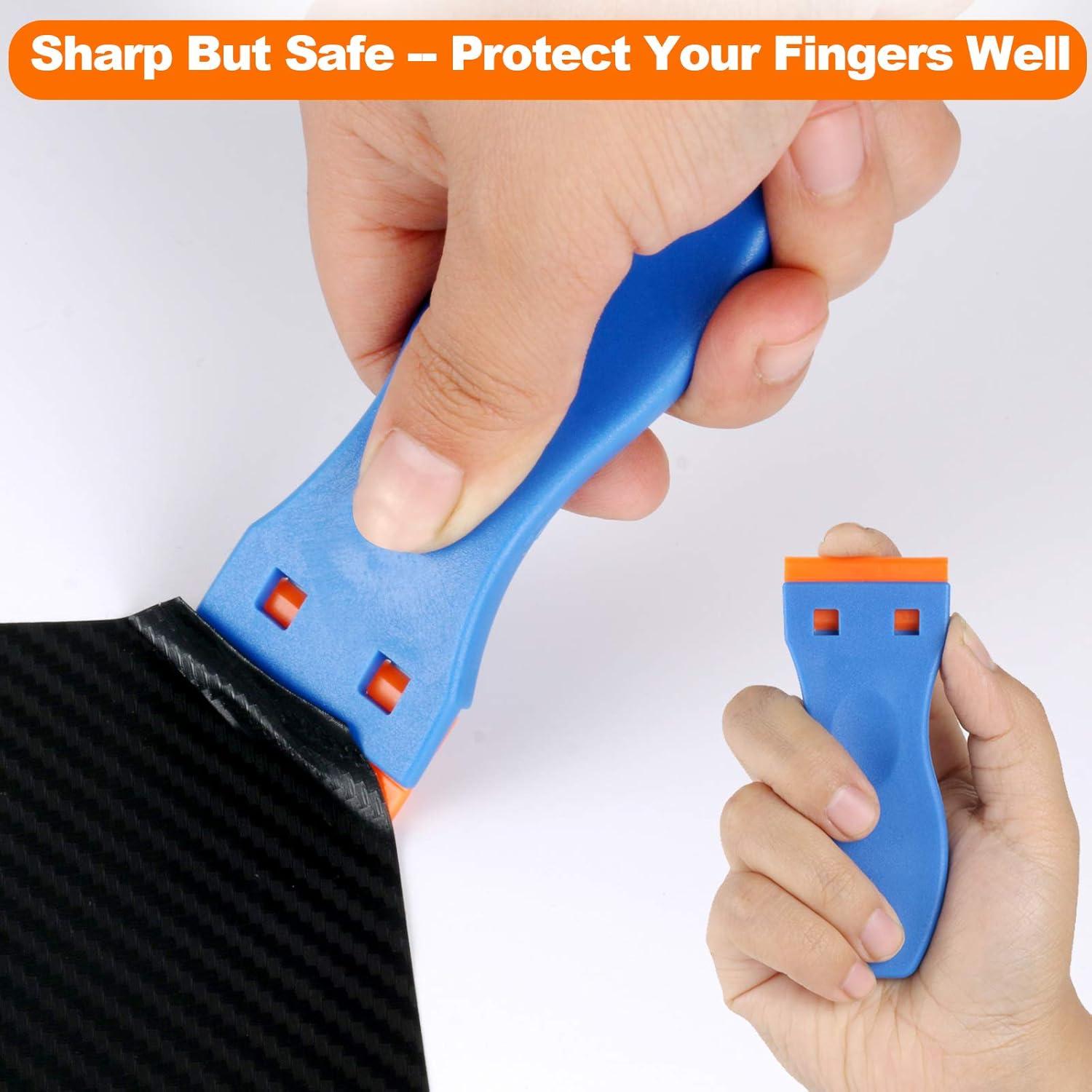 Raspador de Cuchillas de Plástico KUSUFEFI 2PCS 60 Cuchillas